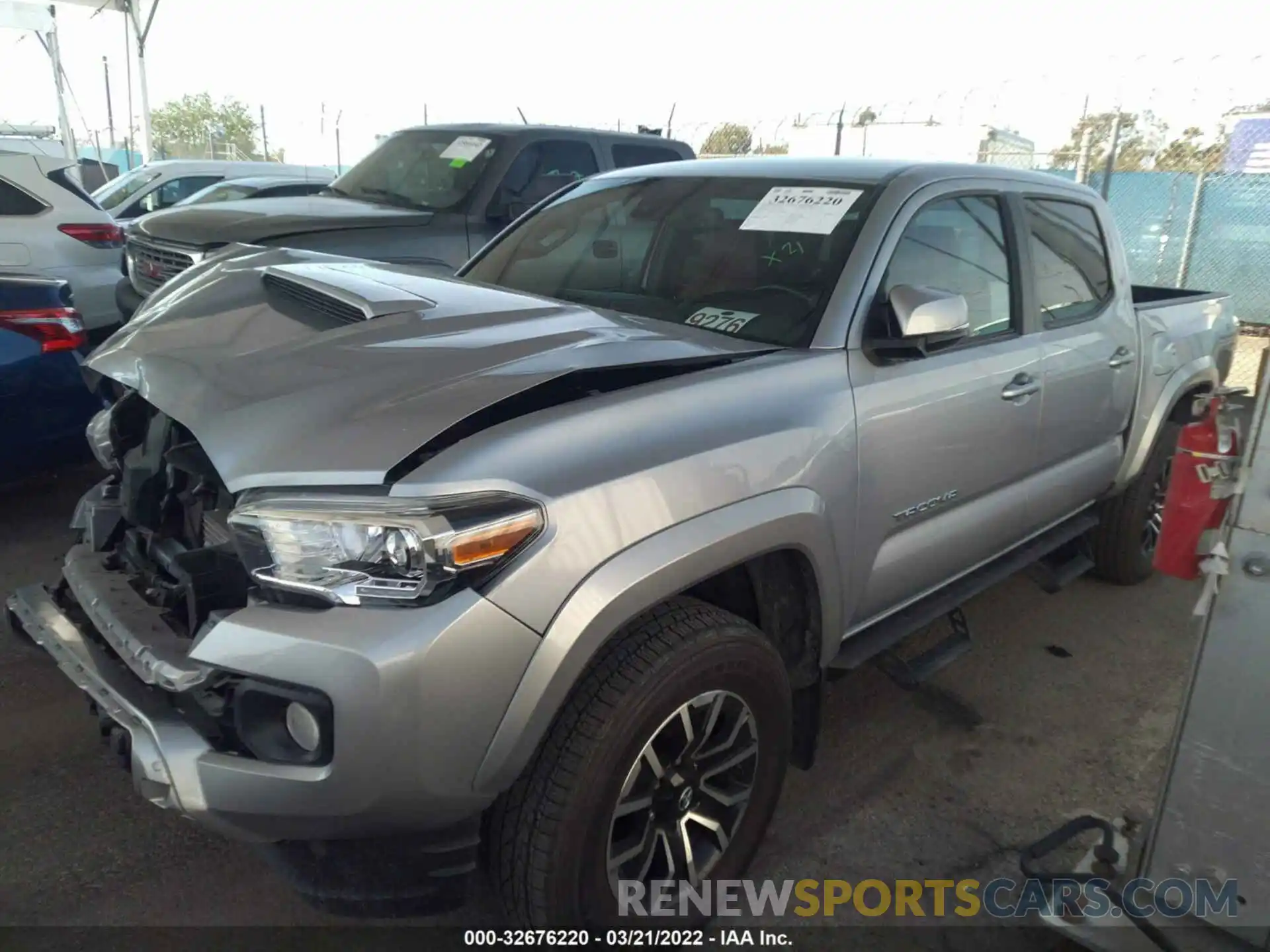 2 Photograph of a damaged car 3TMAZ5CN9LM131072 TOYOTA TACOMA 2WD 2020