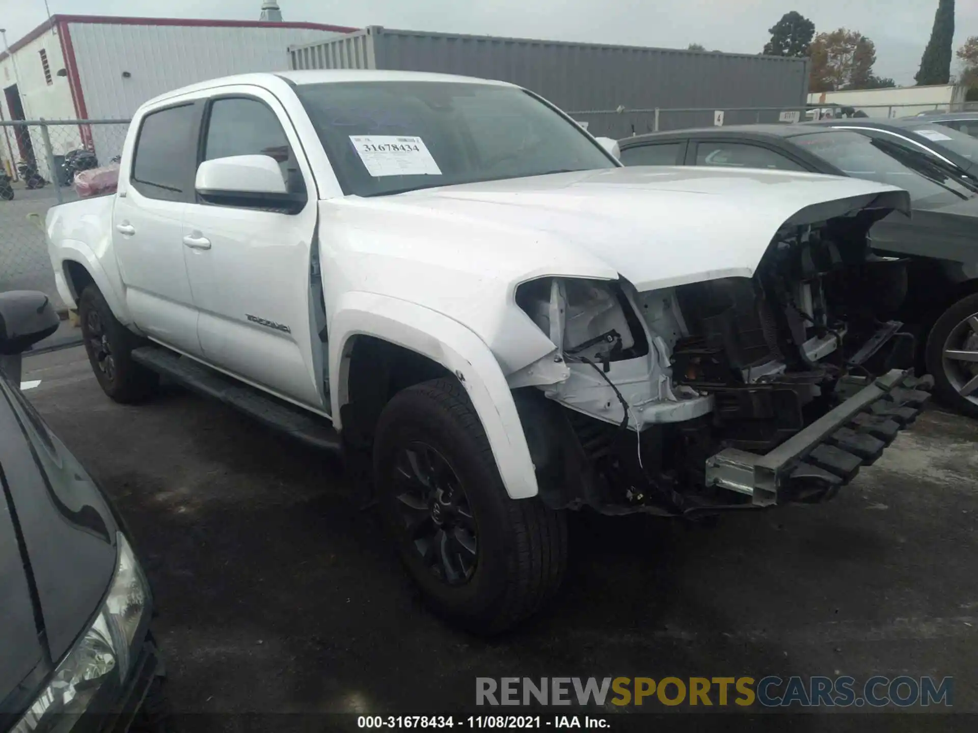 1 Photograph of a damaged car 3TMAZ5CN9LM135736 TOYOTA TACOMA 2WD 2020