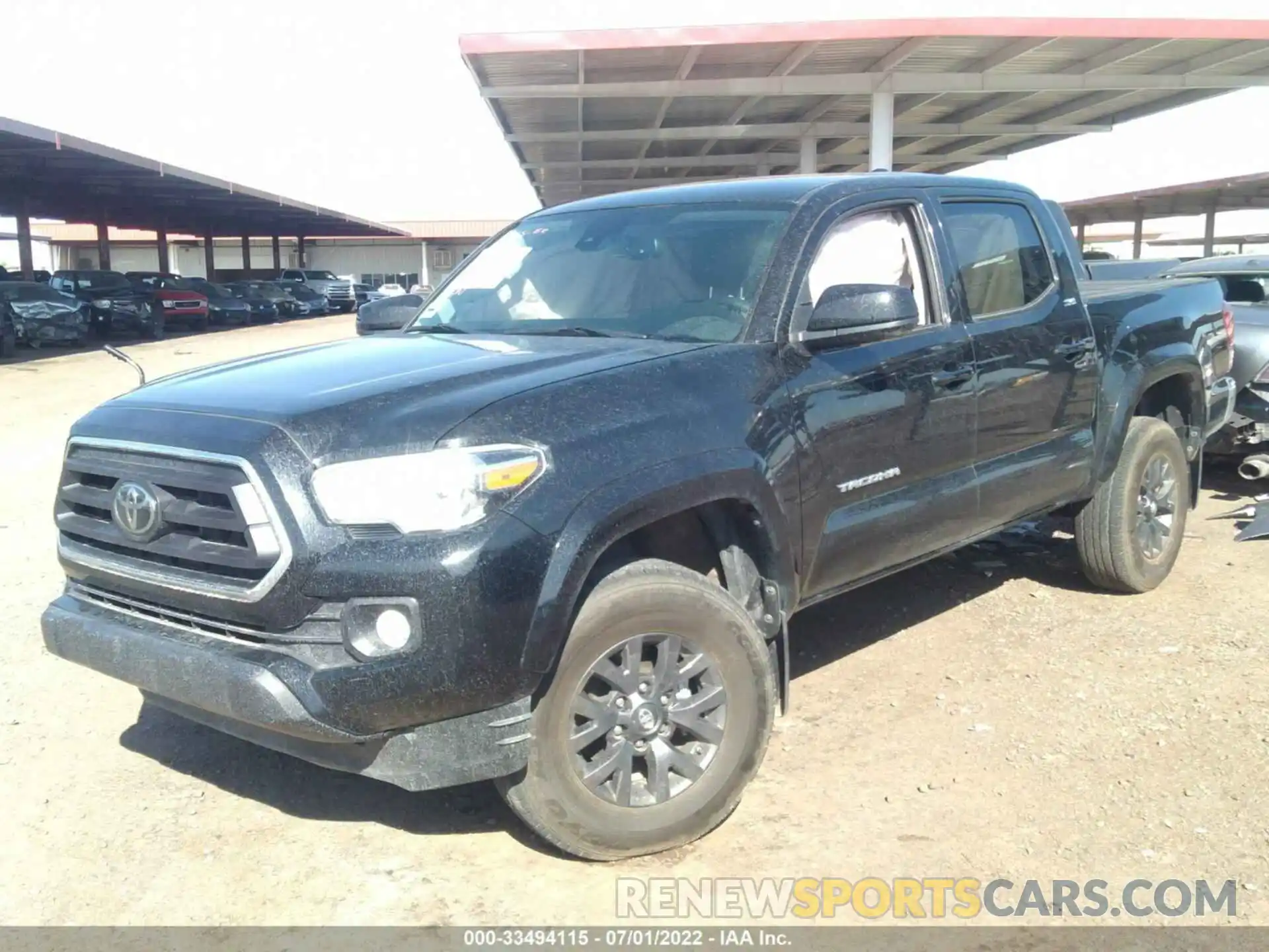 2 Photograph of a damaged car 3TMAZ5CN9LM137180 TOYOTA TACOMA 2WD 2020