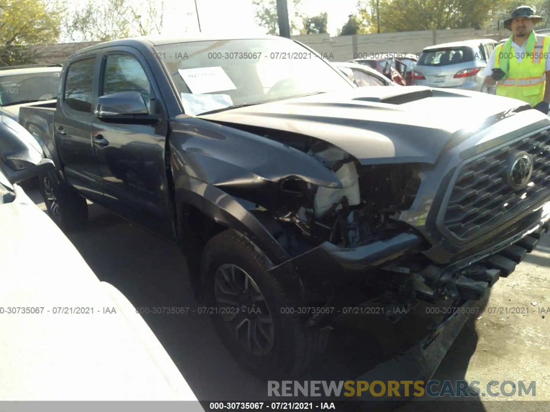 1 Photograph of a damaged car 3TMAZ5CN9LM137230 TOYOTA TACOMA 2WD 2020