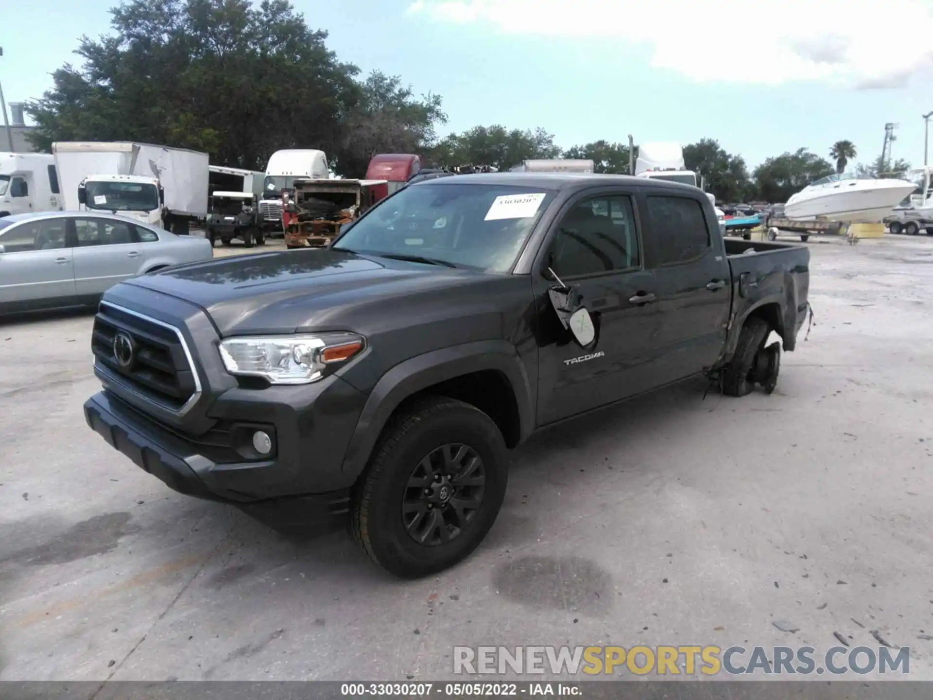 2 Photograph of a damaged car 3TMAZ5CN9LM138216 TOYOTA TACOMA 2WD 2020