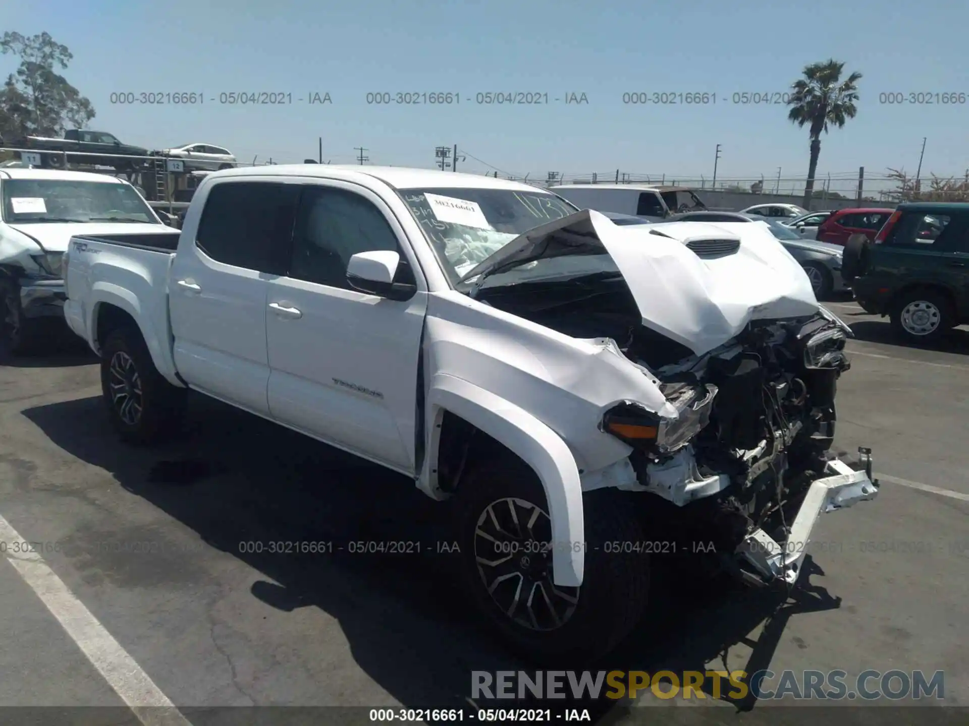 1 Photograph of a damaged car 3TMAZ5CNXLM117326 TOYOTA TACOMA 2WD 2020