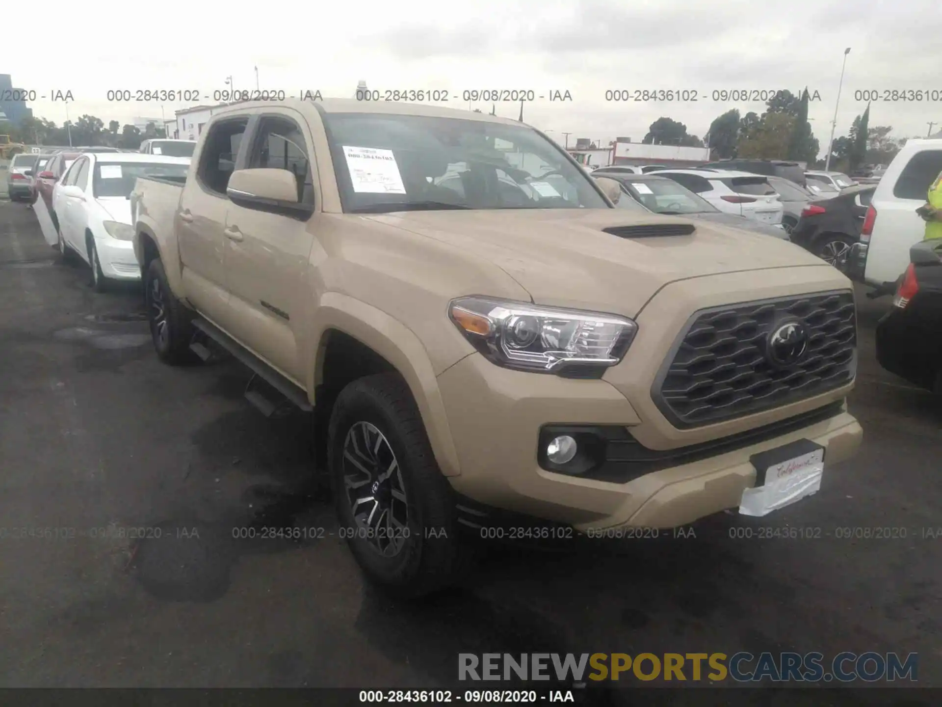 1 Photograph of a damaged car 3TMAZ5CNXLM127872 TOYOTA TACOMA 2WD 2020