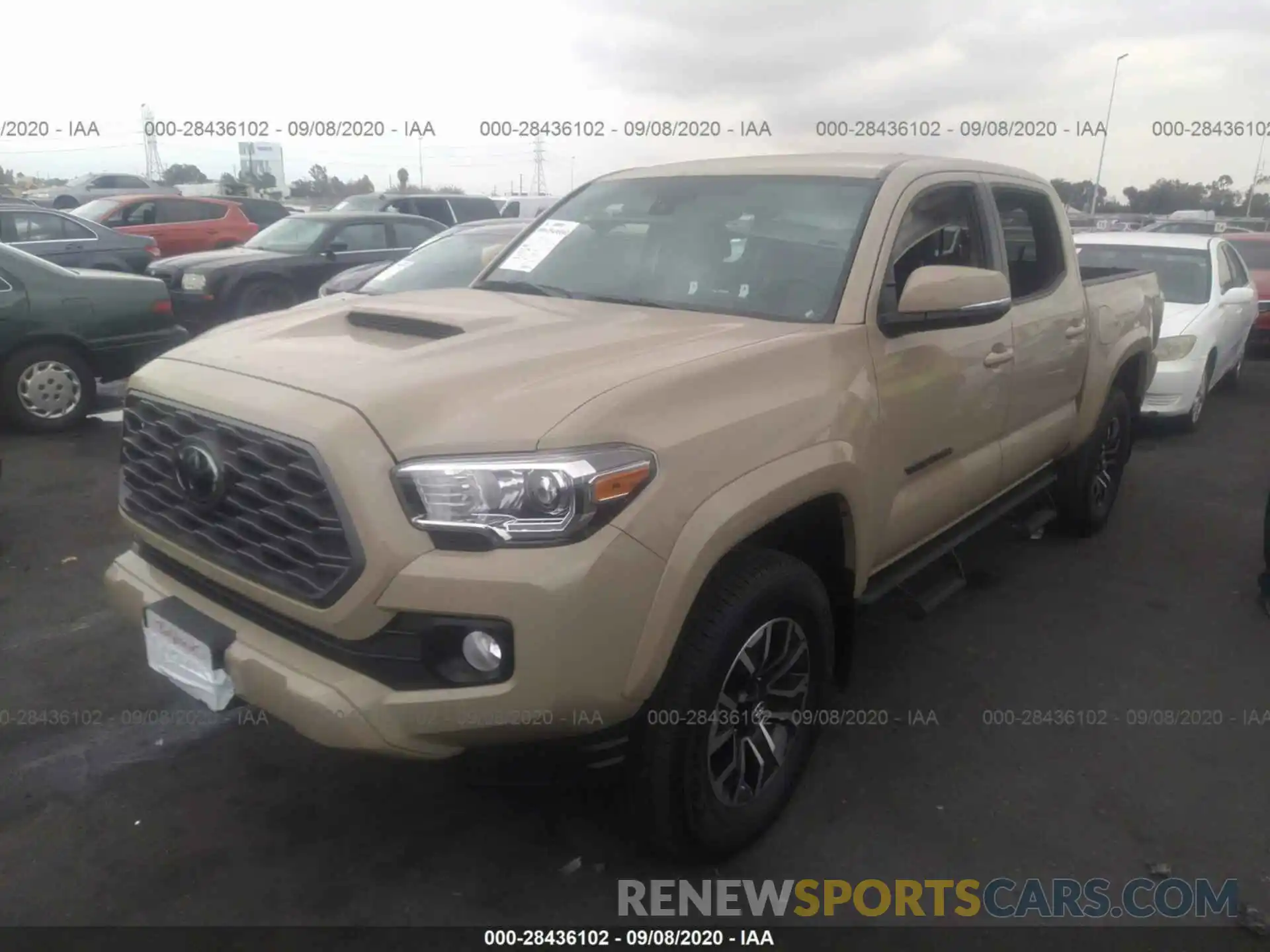 2 Photograph of a damaged car 3TMAZ5CNXLM127872 TOYOTA TACOMA 2WD 2020