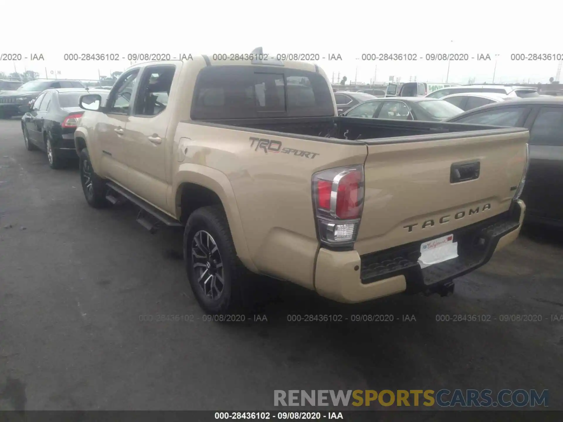 3 Фотография поврежденного автомобиля 3TMAZ5CNXLM127872 TOYOTA TACOMA 2WD 2020