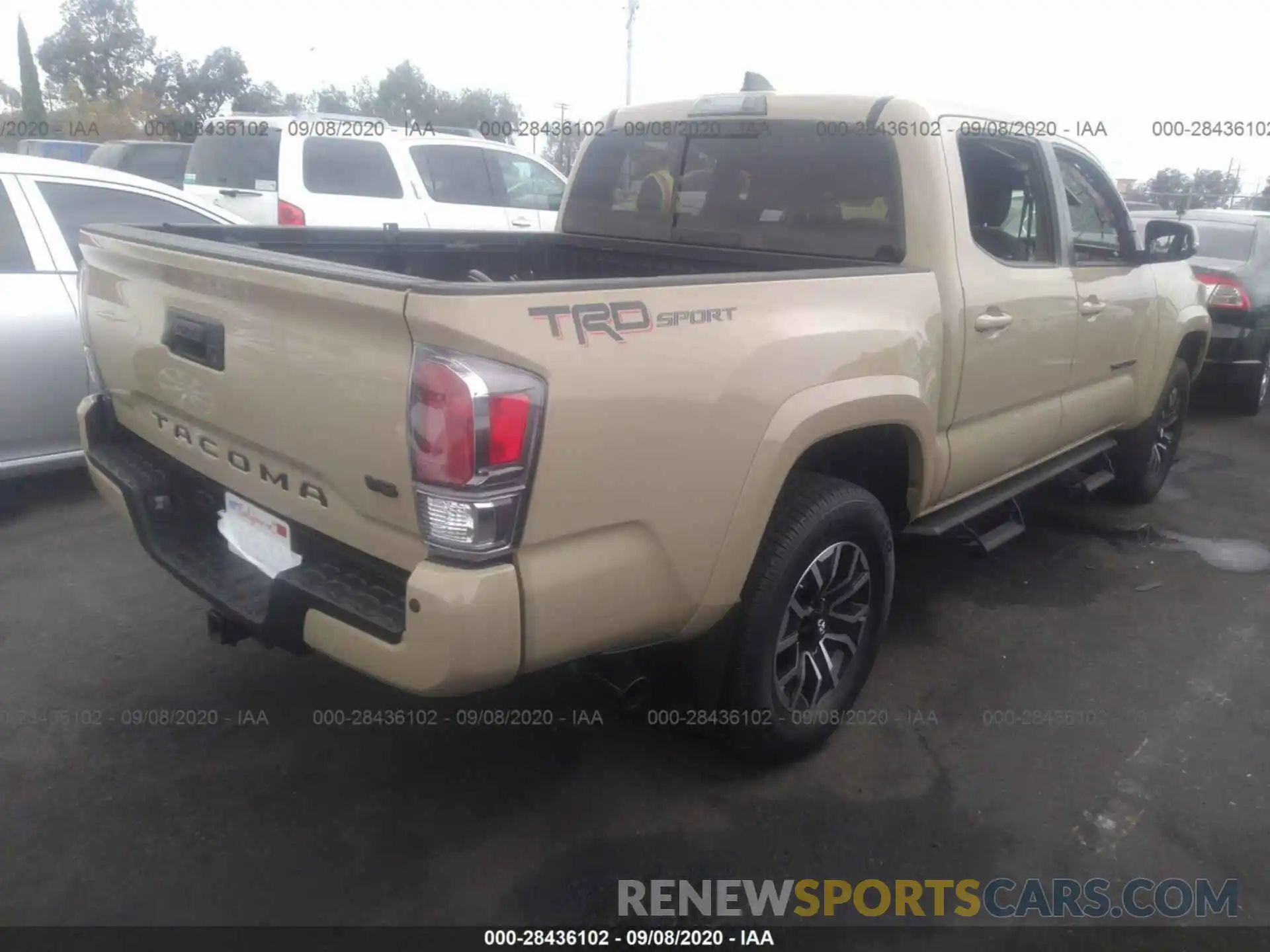 4 Фотография поврежденного автомобиля 3TMAZ5CNXLM127872 TOYOTA TACOMA 2WD 2020