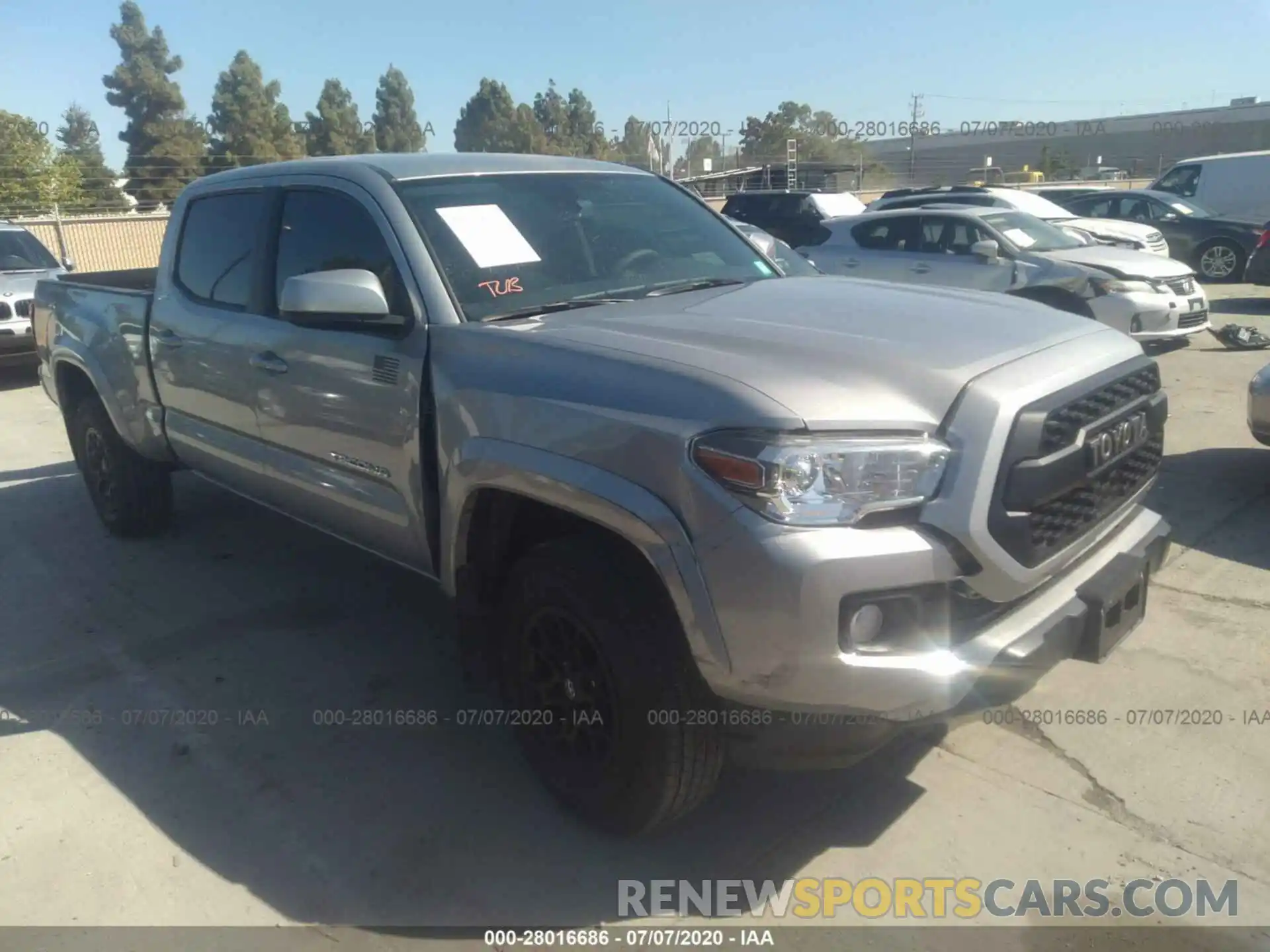 1 Photograph of a damaged car 3TMBZ5DN2LM023864 TOYOTA TACOMA 2WD 2020