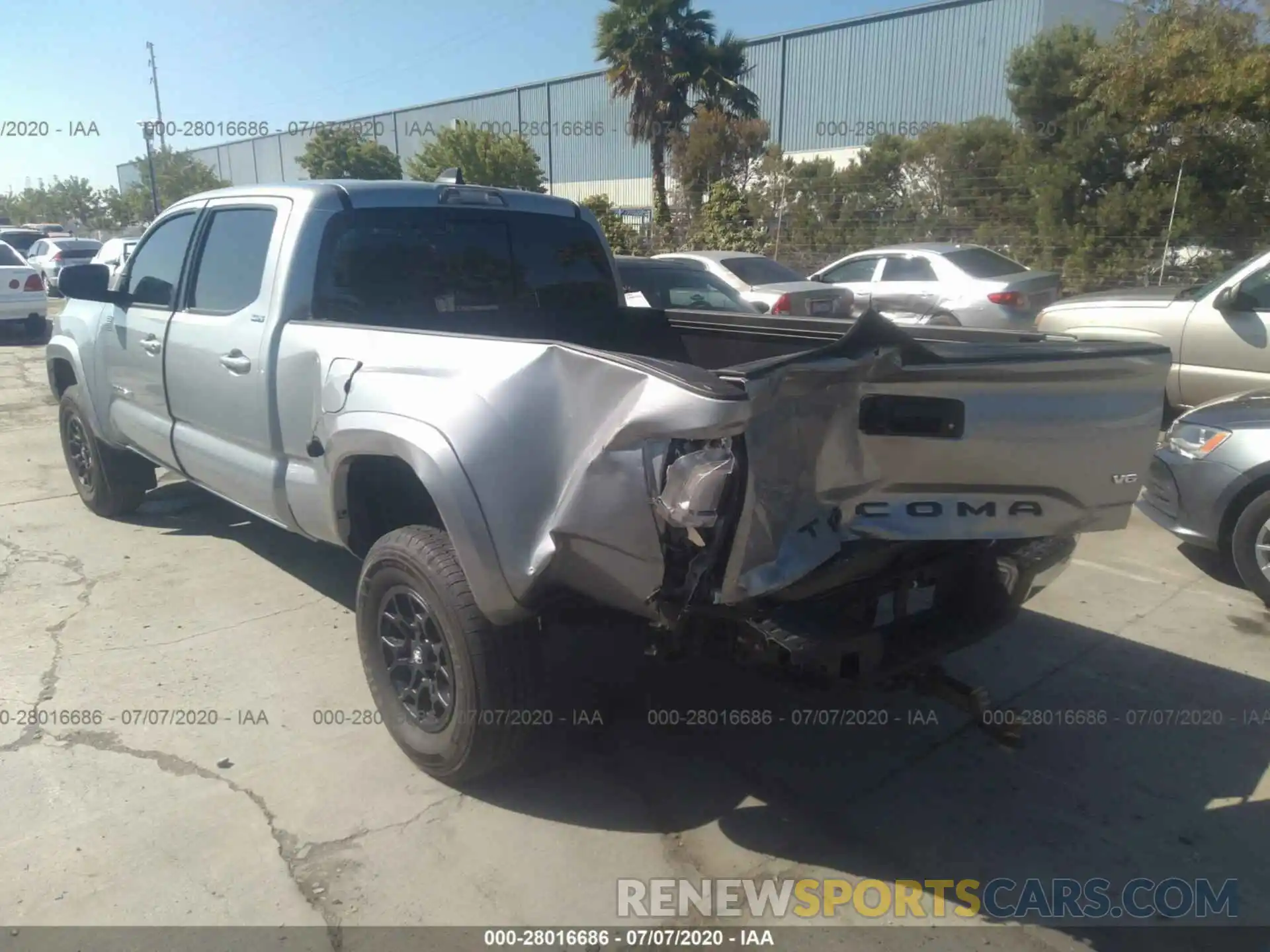 3 Photograph of a damaged car 3TMBZ5DN2LM023864 TOYOTA TACOMA 2WD 2020