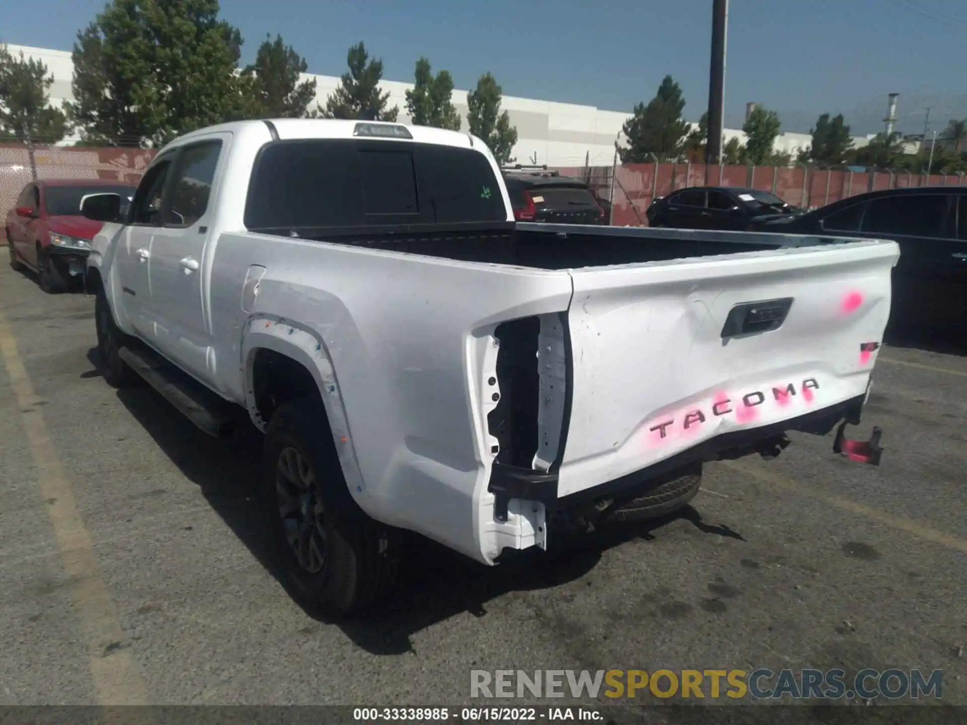 3 Photograph of a damaged car 3TMBZ5DN2LM025873 TOYOTA TACOMA 2WD 2020