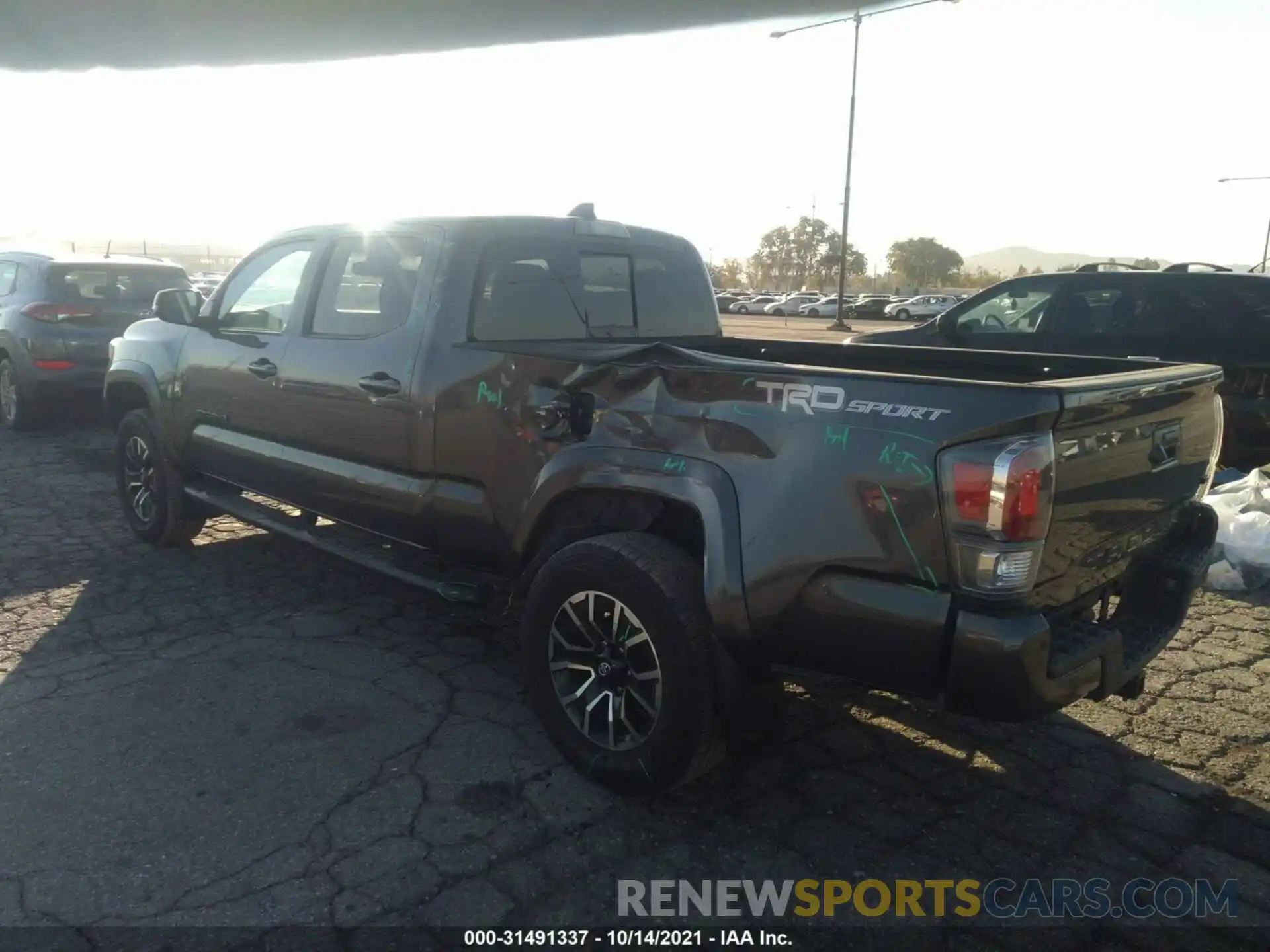 3 Photograph of a damaged car 3TMBZ5DN2LM027042 TOYOTA TACOMA 2WD 2020