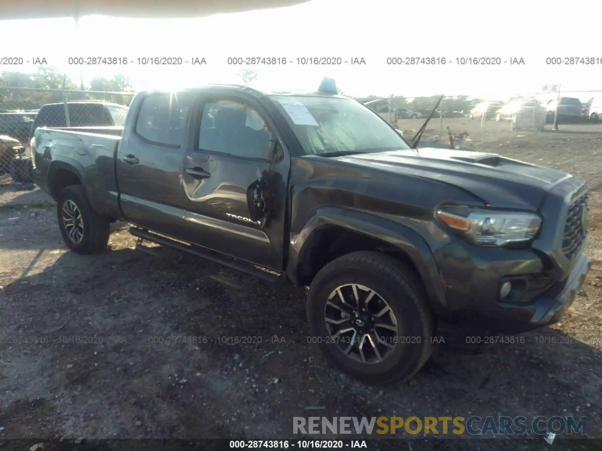 1 Photograph of a damaged car 3TMBZ5DN2LM027154 TOYOTA TACOMA 2WD 2020