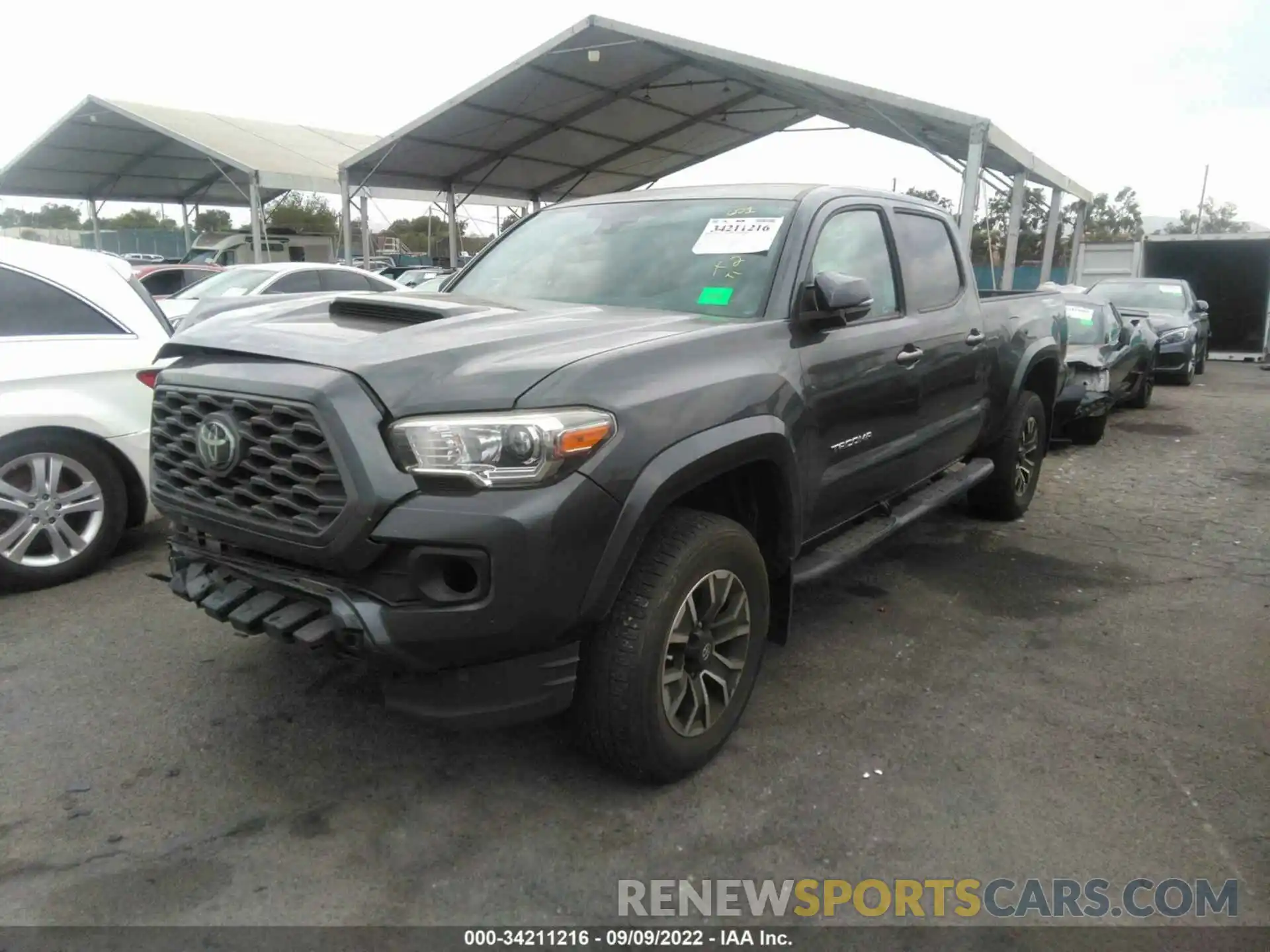 2 Photograph of a damaged car 3TMBZ5DN3LM026725 TOYOTA TACOMA 2WD 2020