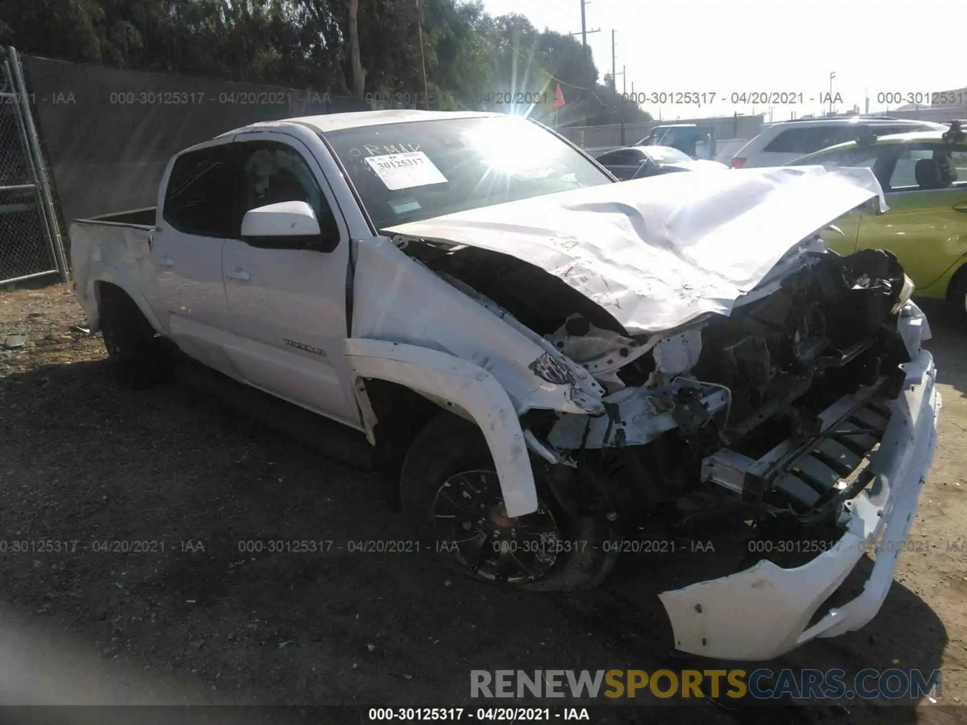 1 Photograph of a damaged car 3TMBZ5DN5LM026354 TOYOTA TACOMA 2WD 2020