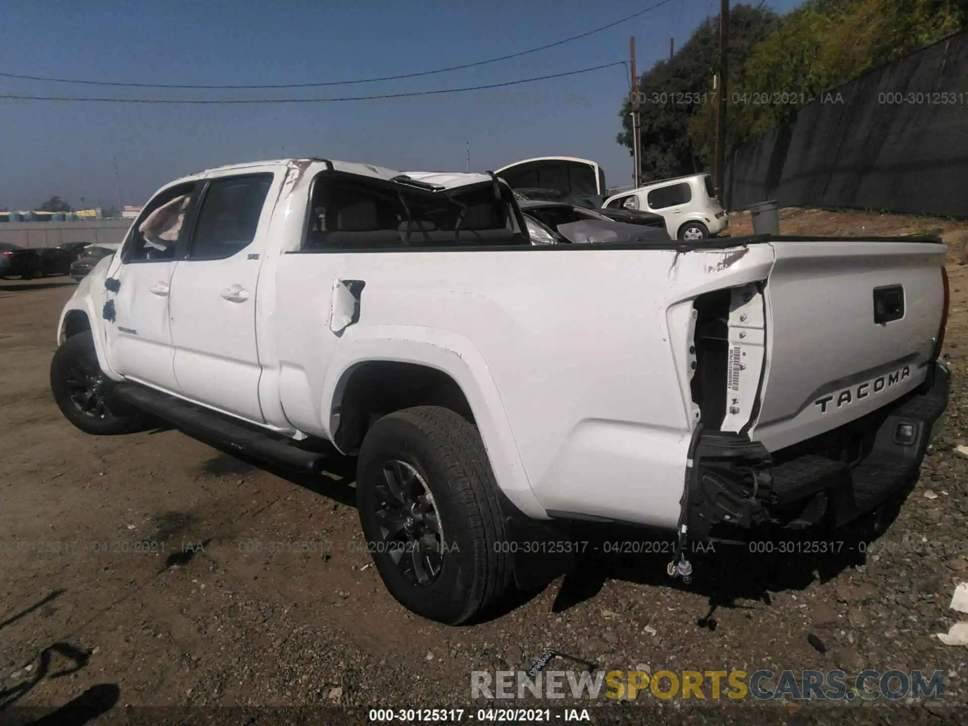 3 Photograph of a damaged car 3TMBZ5DN5LM026354 TOYOTA TACOMA 2WD 2020