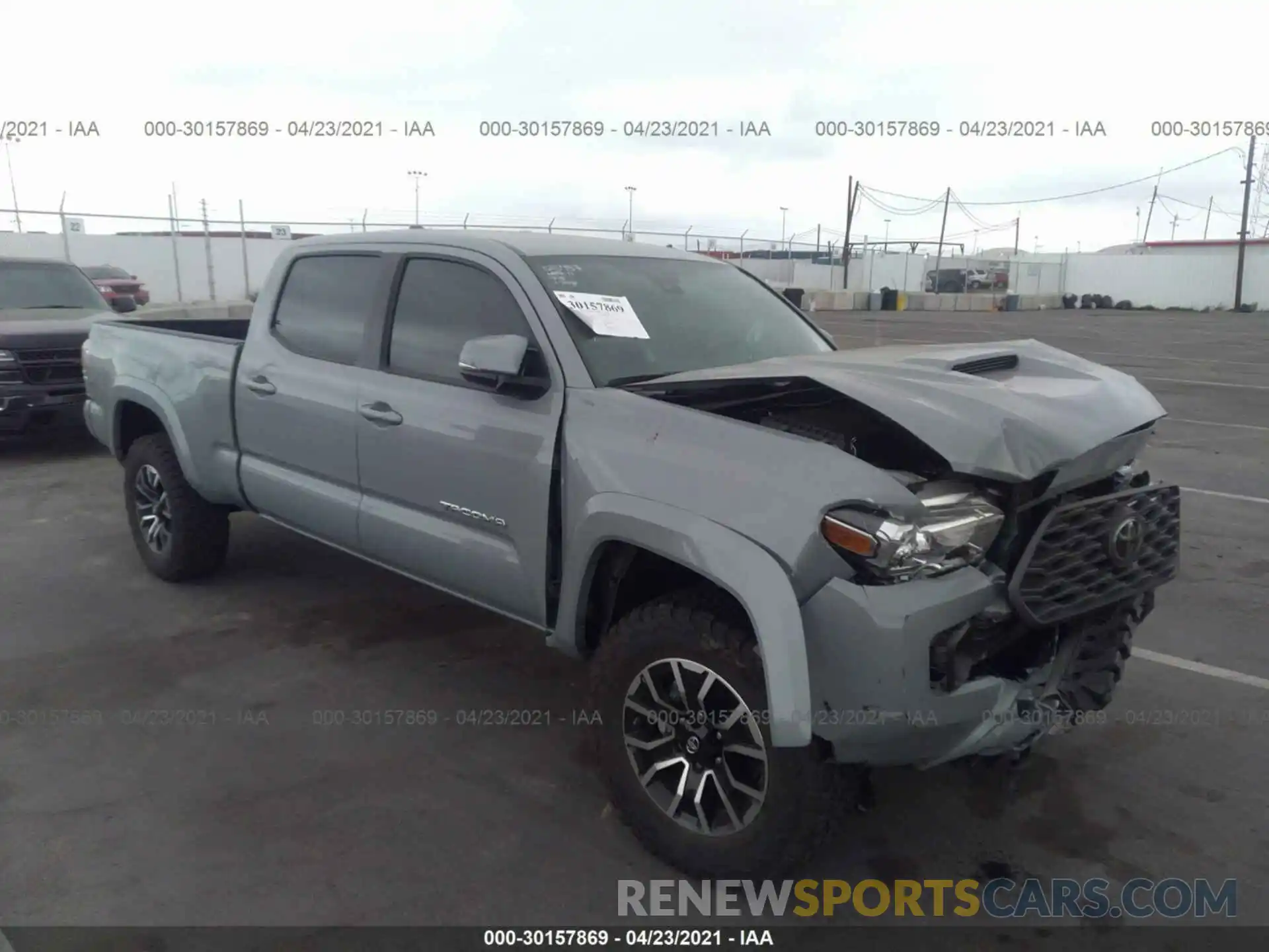 1 Photograph of a damaged car 3TMBZ5DN6LM025777 TOYOTA TACOMA 2WD 2020