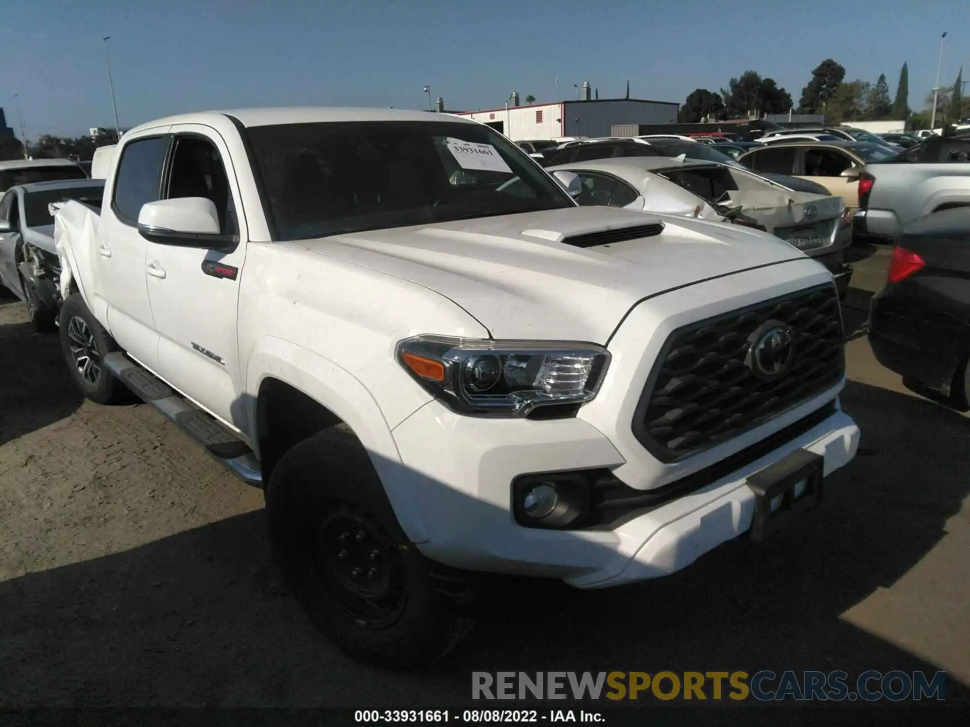 1 Photograph of a damaged car 3TMBZ5DN6LM026766 TOYOTA TACOMA 2WD 2020