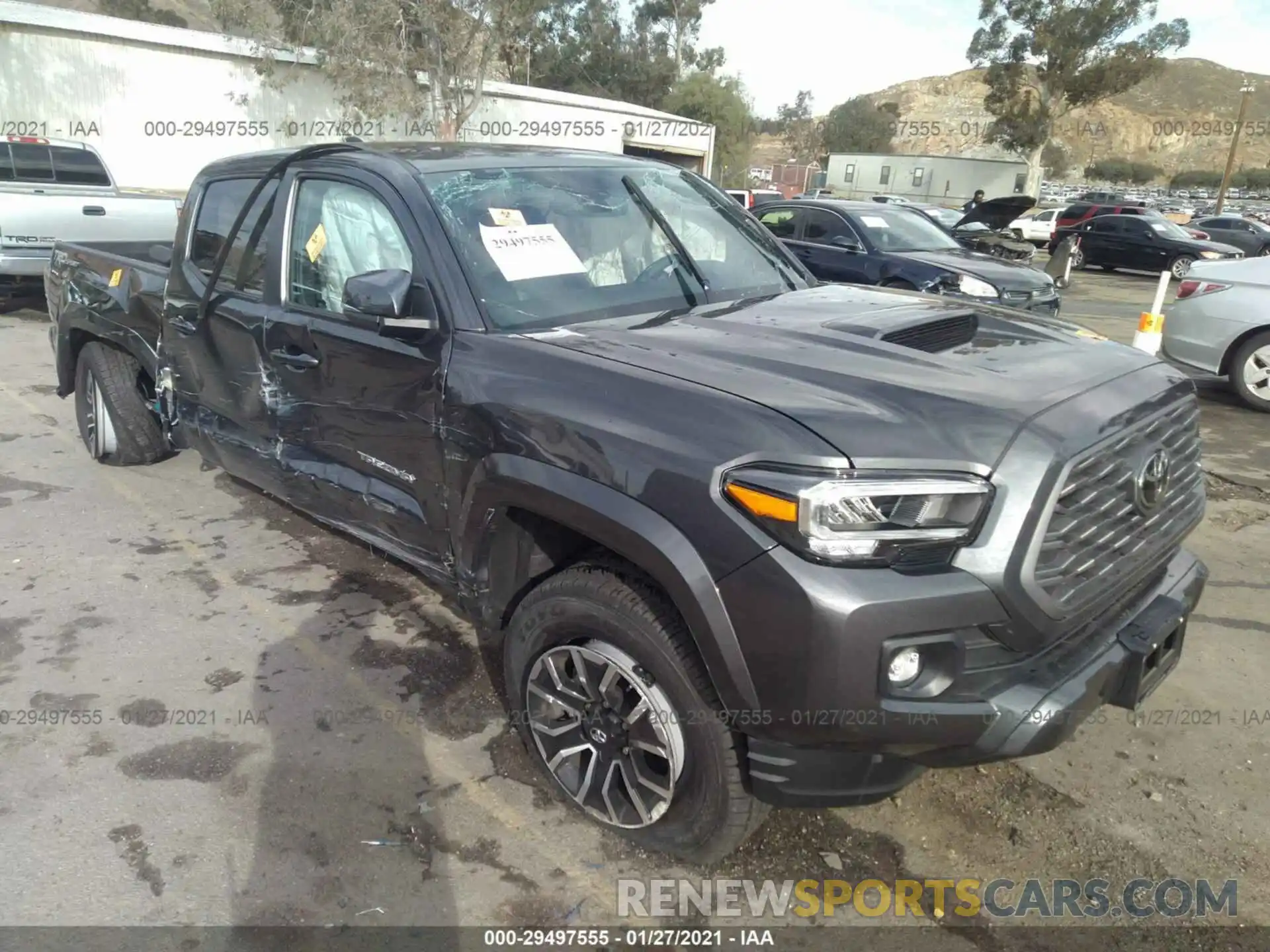 1 Photograph of a damaged car 3TMBZ5DN7LM023892 TOYOTA TACOMA 2WD 2020