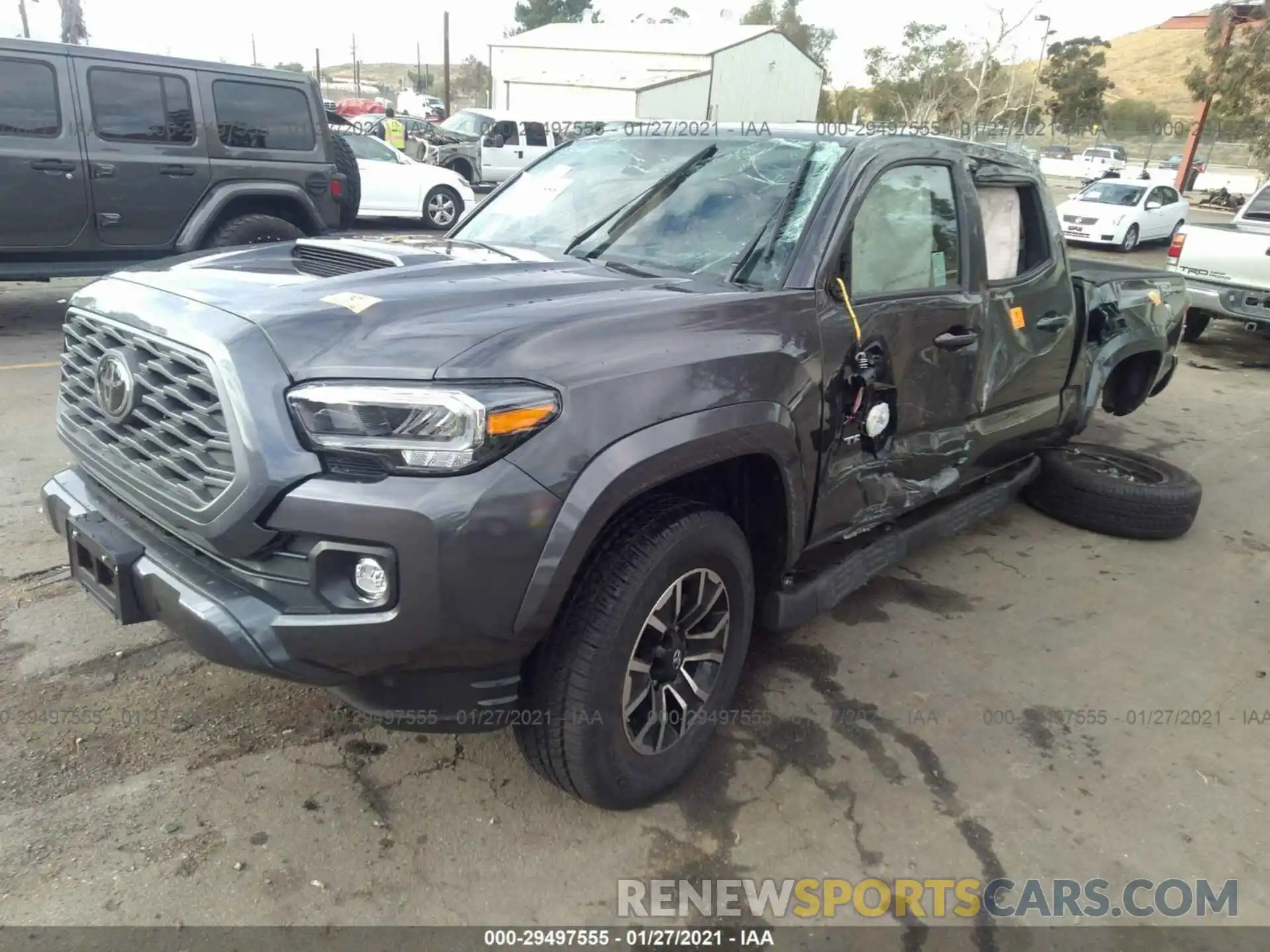 2 Photograph of a damaged car 3TMBZ5DN7LM023892 TOYOTA TACOMA 2WD 2020