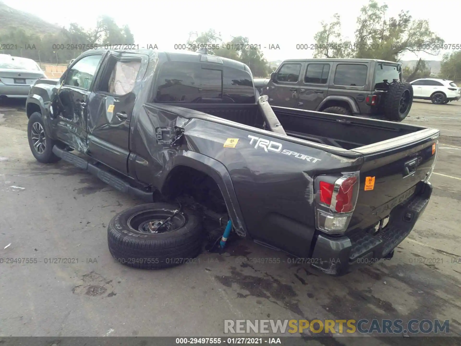 3 Photograph of a damaged car 3TMBZ5DN7LM023892 TOYOTA TACOMA 2WD 2020