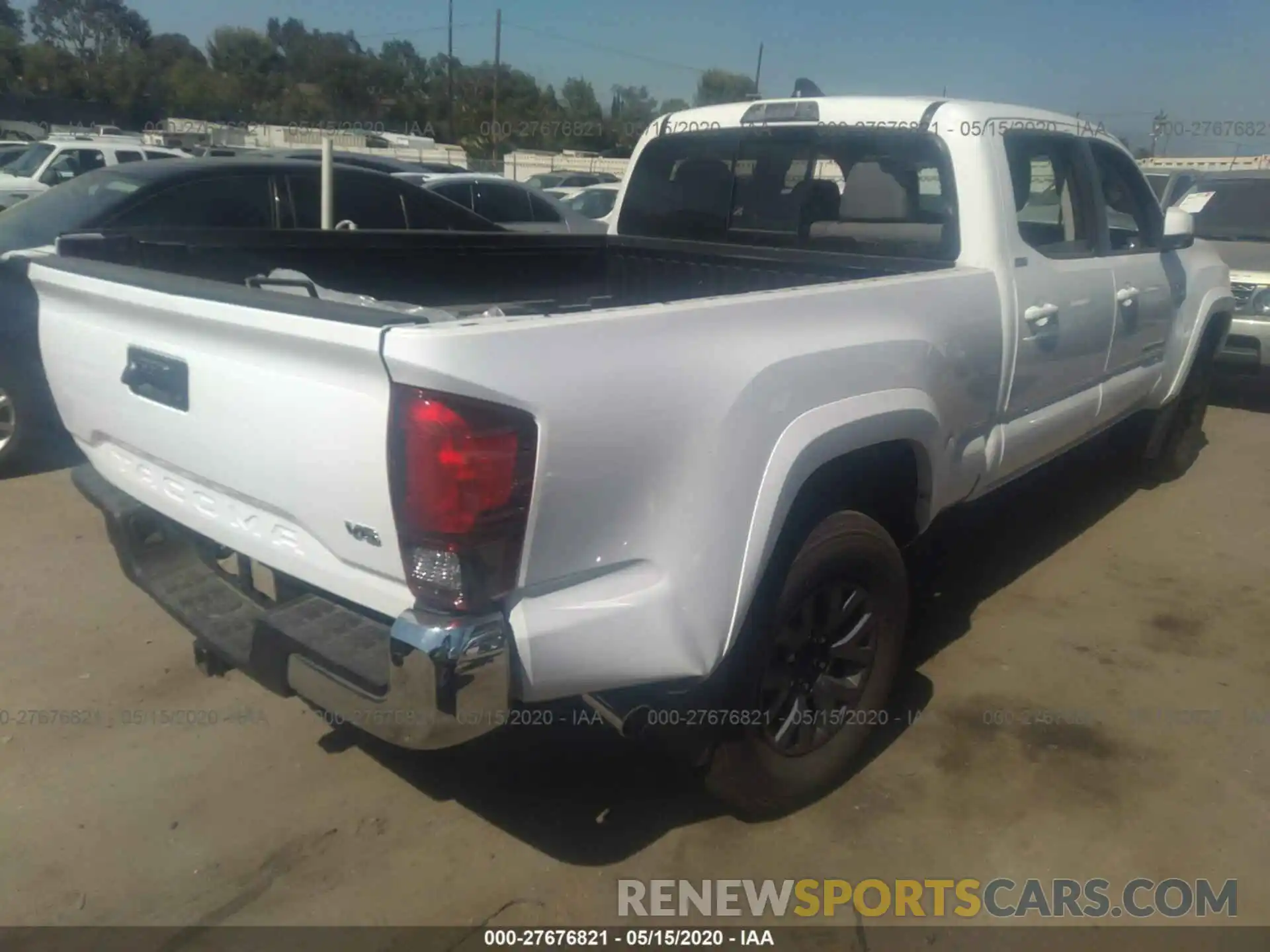 4 Photograph of a damaged car 3TMBZ5DN7LM024167 TOYOTA TACOMA 2WD 2020