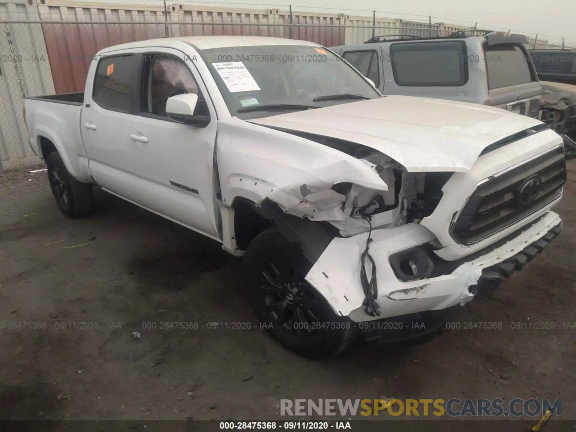 1 Photograph of a damaged car 3TMBZ5DN8LM024243 TOYOTA TACOMA 2WD 2020