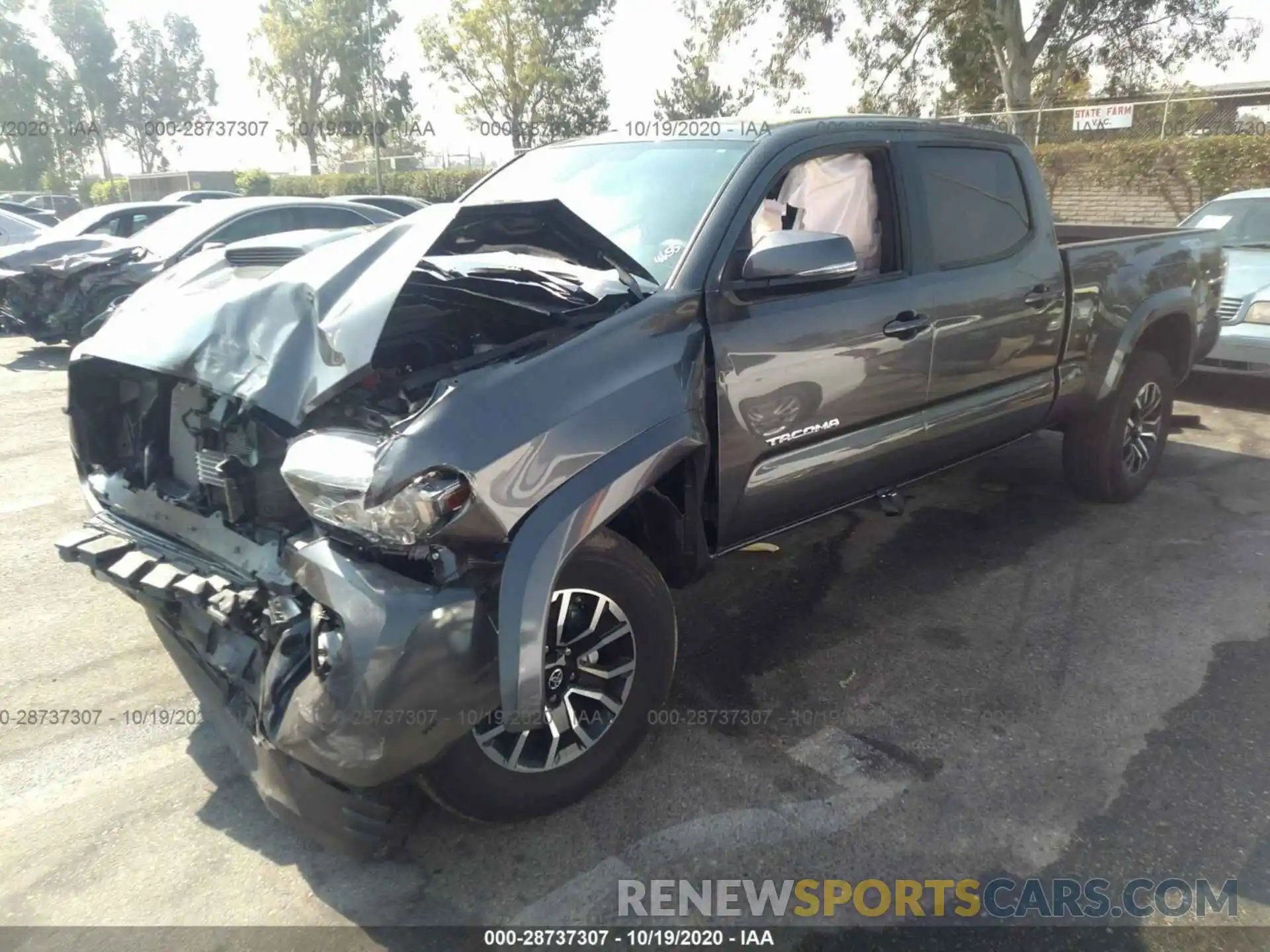 2 Photograph of a damaged car 3TMBZ5DN9LM024655 TOYOTA TACOMA 2WD 2020