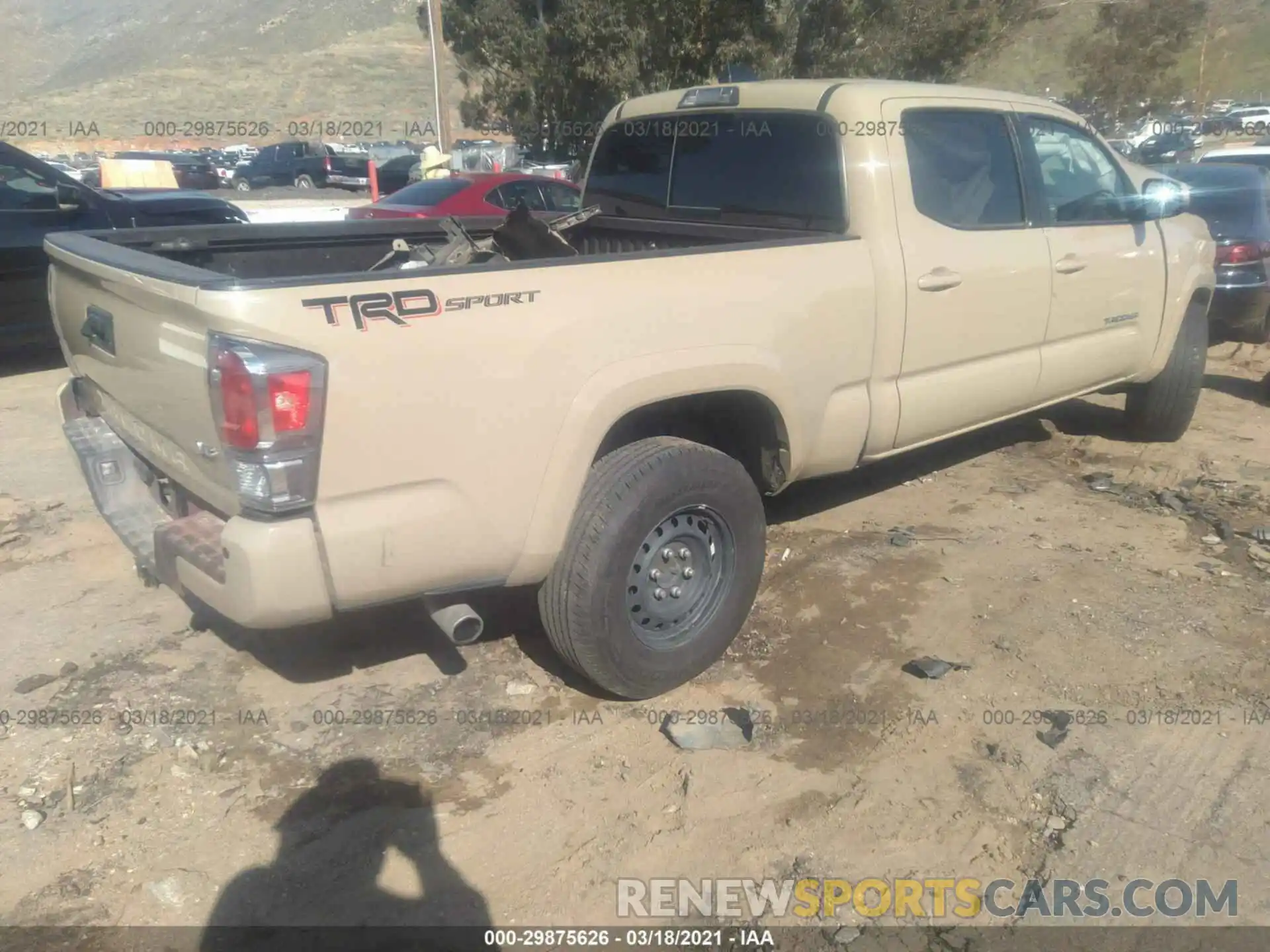 4 Photograph of a damaged car 3TMBZ5DNXLM024812 TOYOTA TACOMA 2WD 2020