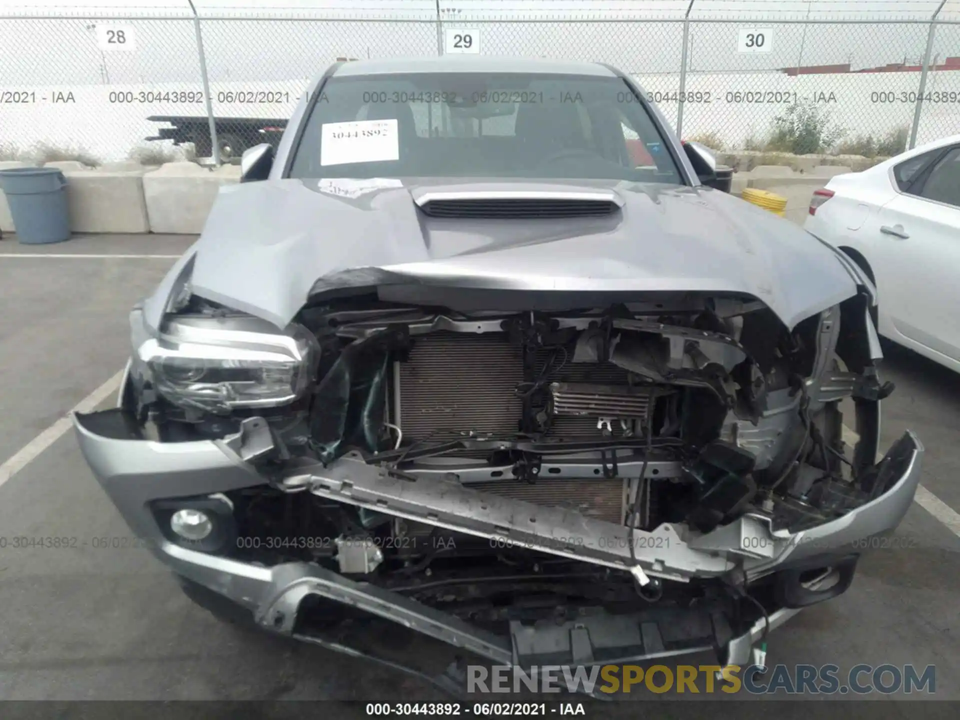 6 Photograph of a damaged car 3TMBZ5DNXLM025622 TOYOTA TACOMA 2WD 2020