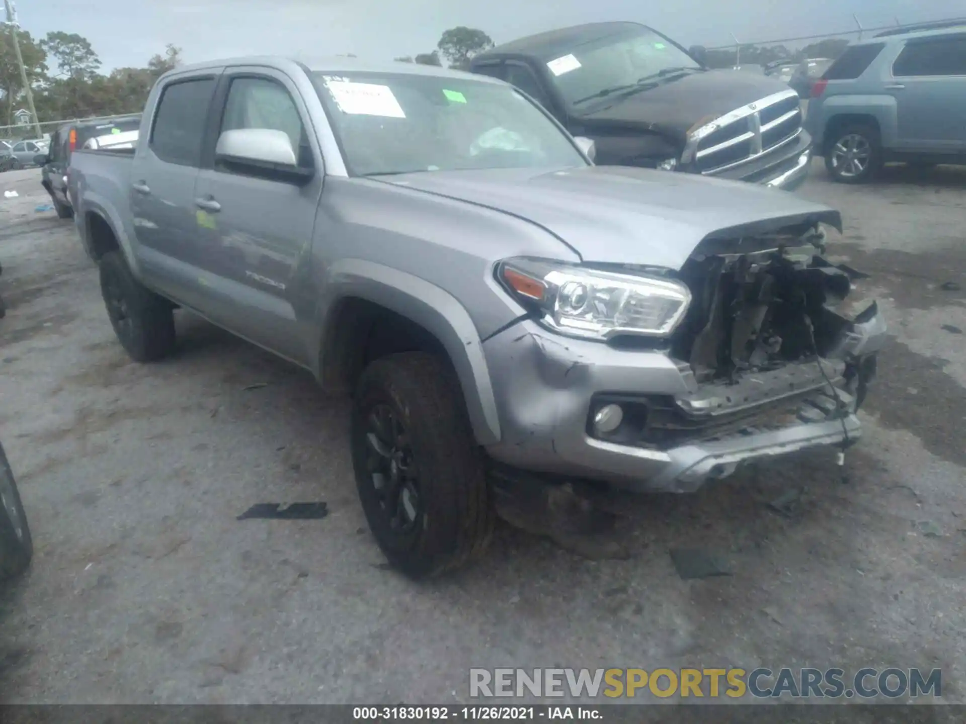 1 Photograph of a damaged car 3TYAZ5CN7LT000839 TOYOTA TACOMA 2WD 2020