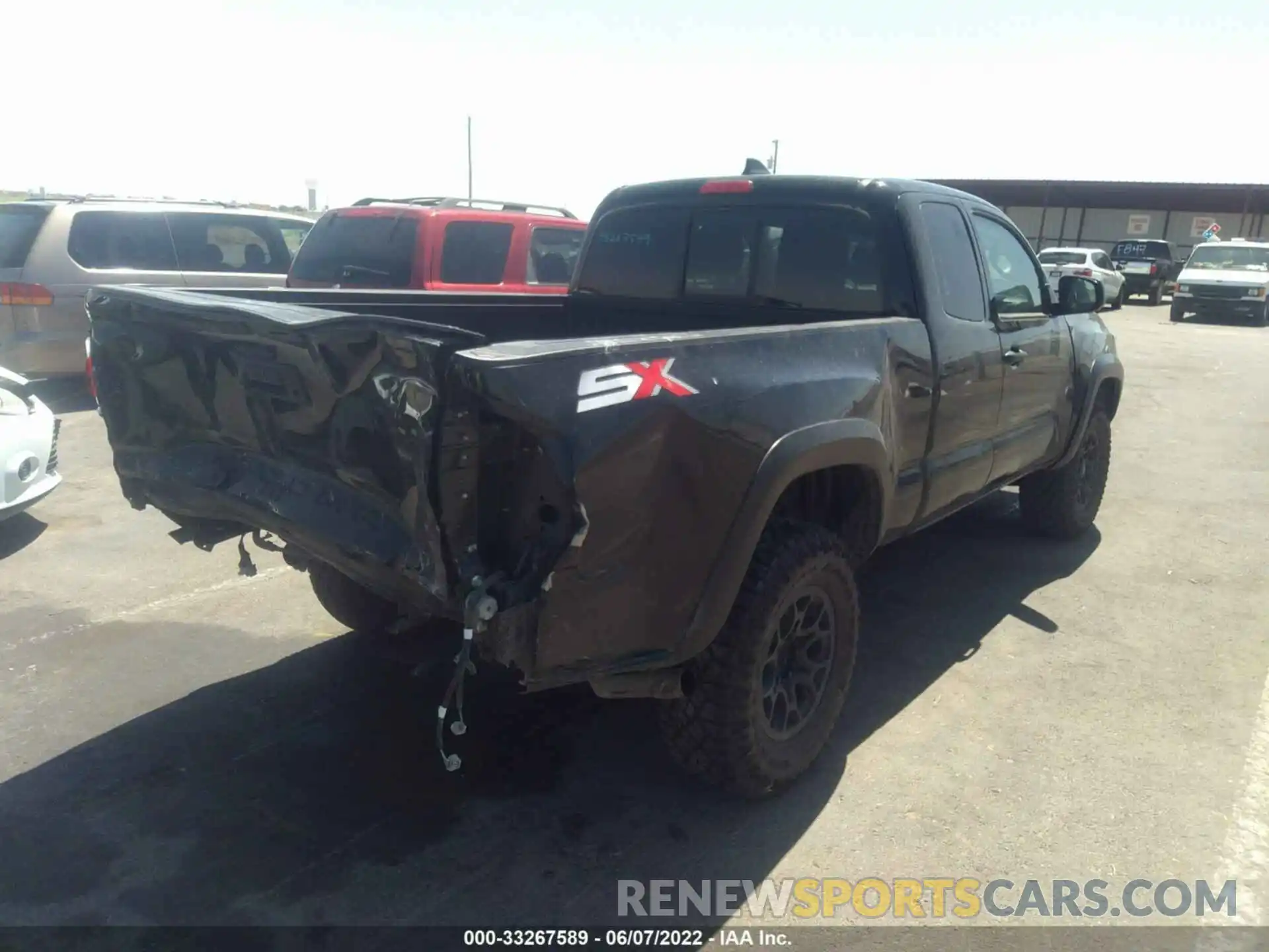 4 Photograph of a damaged car 3TYRX5GN0LT002743 TOYOTA TACOMA 2WD 2020