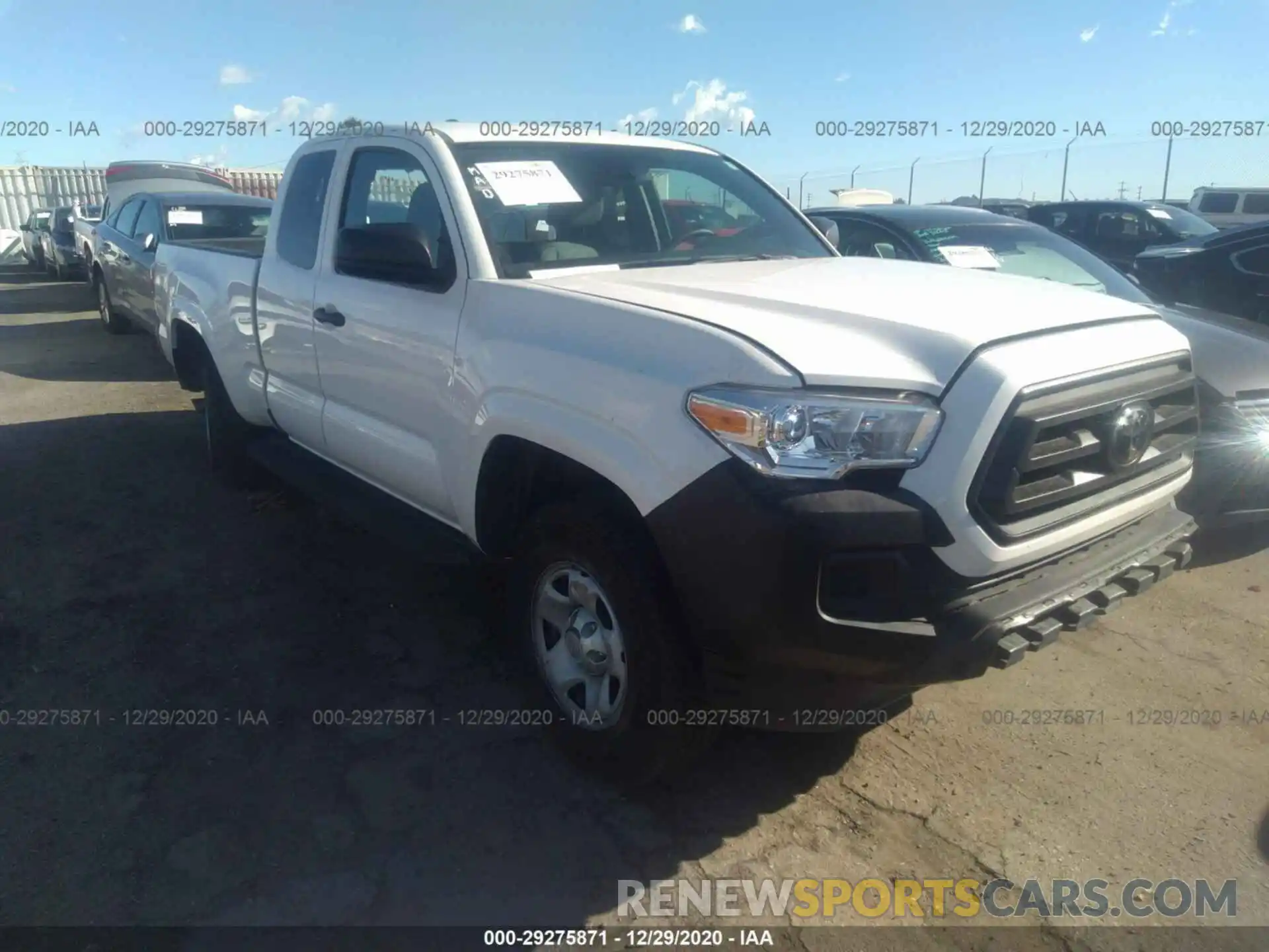 1 Photograph of a damaged car 3TYRX5GN1LT000046 TOYOTA TACOMA 2WD 2020