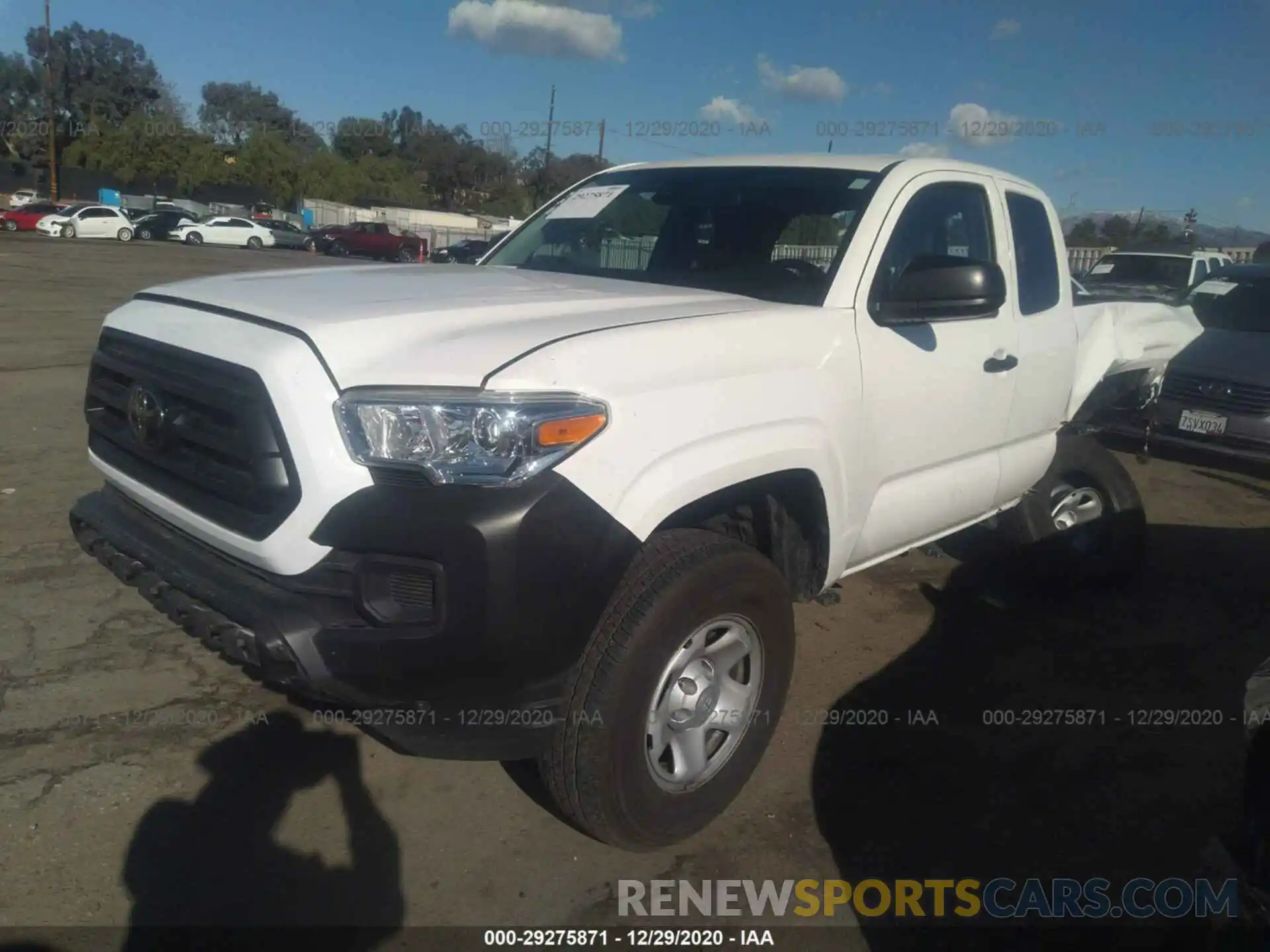 2 Photograph of a damaged car 3TYRX5GN1LT000046 TOYOTA TACOMA 2WD 2020