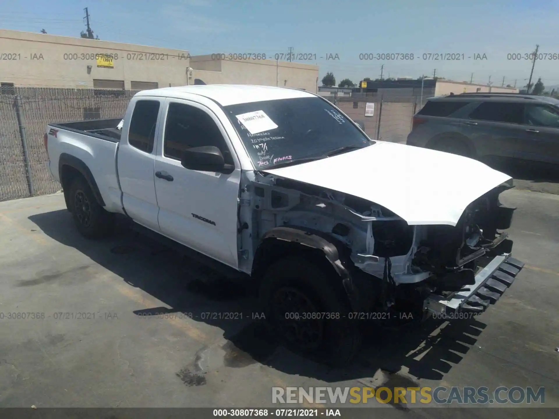 1 Photograph of a damaged car 3TYRX5GN1LT000547 TOYOTA TACOMA 2WD 2020