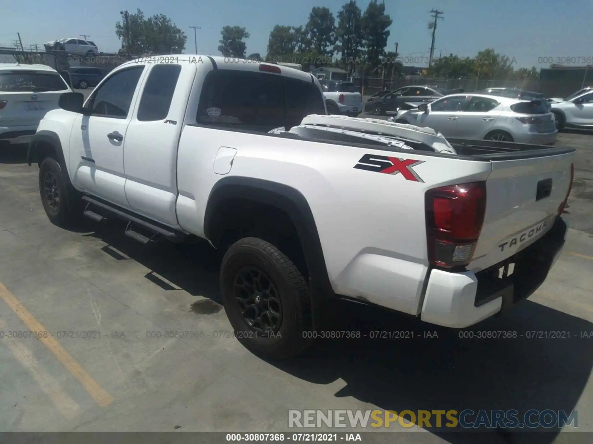 3 Photograph of a damaged car 3TYRX5GN1LT000547 TOYOTA TACOMA 2WD 2020