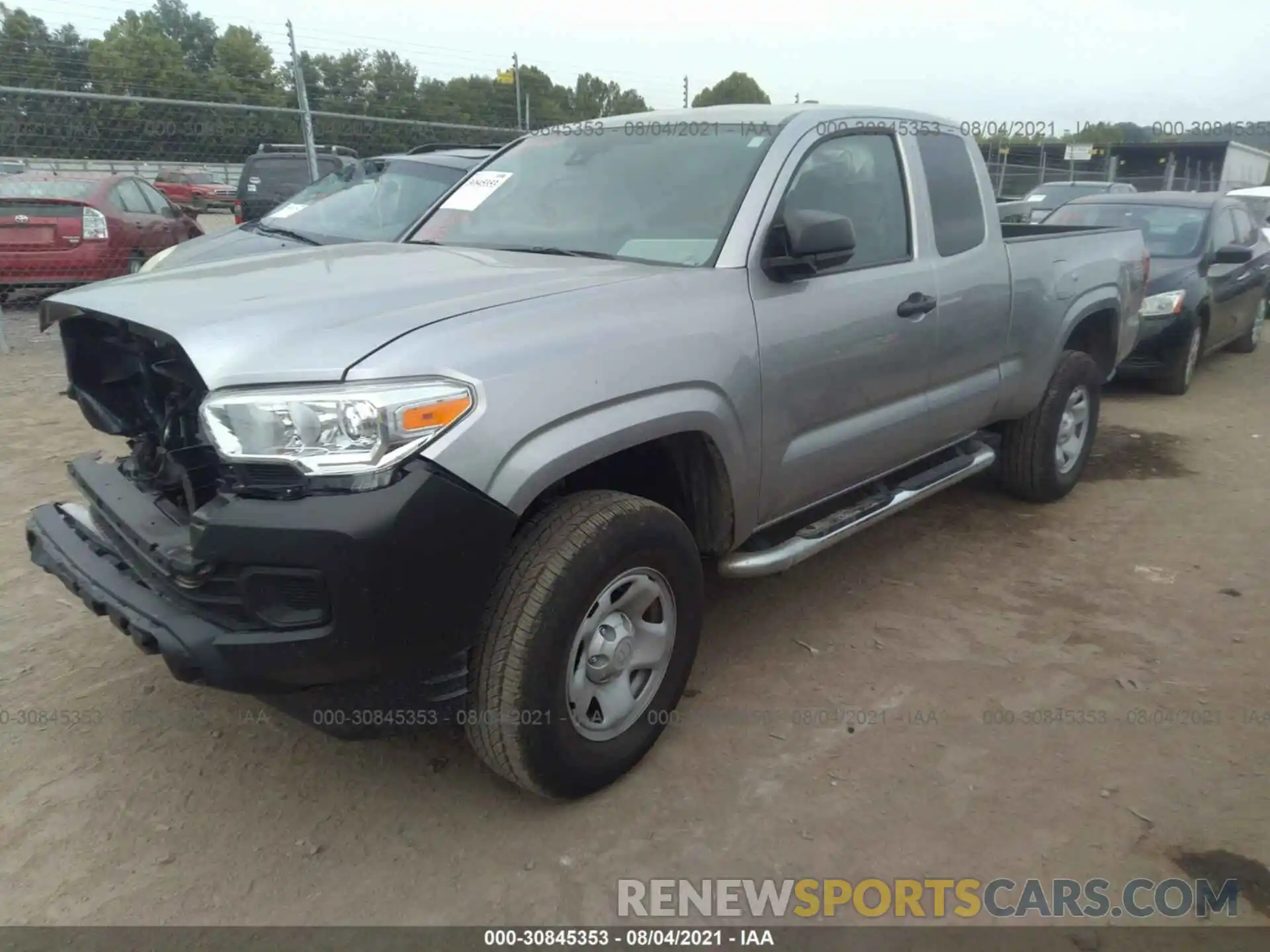 2 Photograph of a damaged car 3TYRX5GN1LT001553 TOYOTA TACOMA 2WD 2020