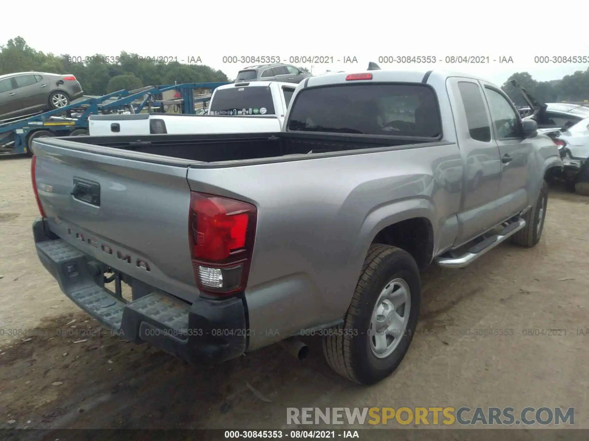 4 Photograph of a damaged car 3TYRX5GN1LT001553 TOYOTA TACOMA 2WD 2020