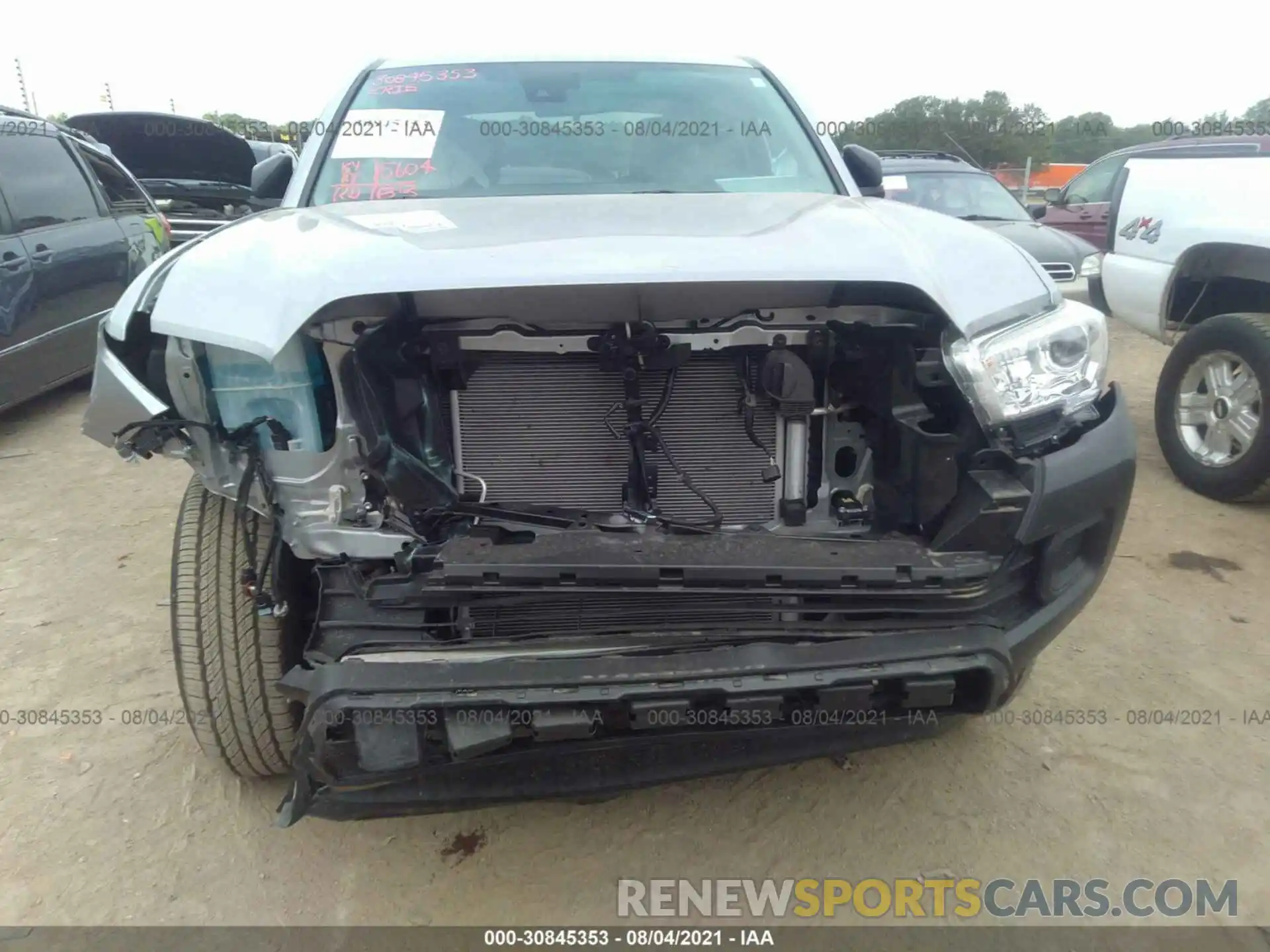 6 Photograph of a damaged car 3TYRX5GN1LT001553 TOYOTA TACOMA 2WD 2020