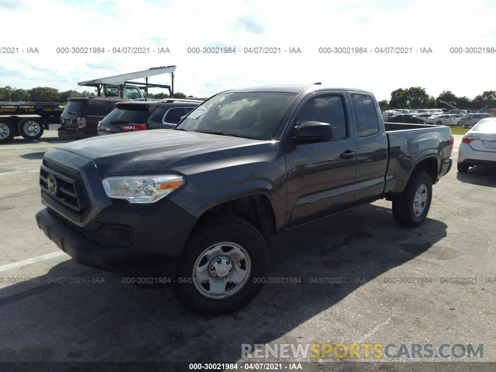 2 Photograph of a damaged car 3TYRX5GN1LT003643 TOYOTA TACOMA 2WD 2020