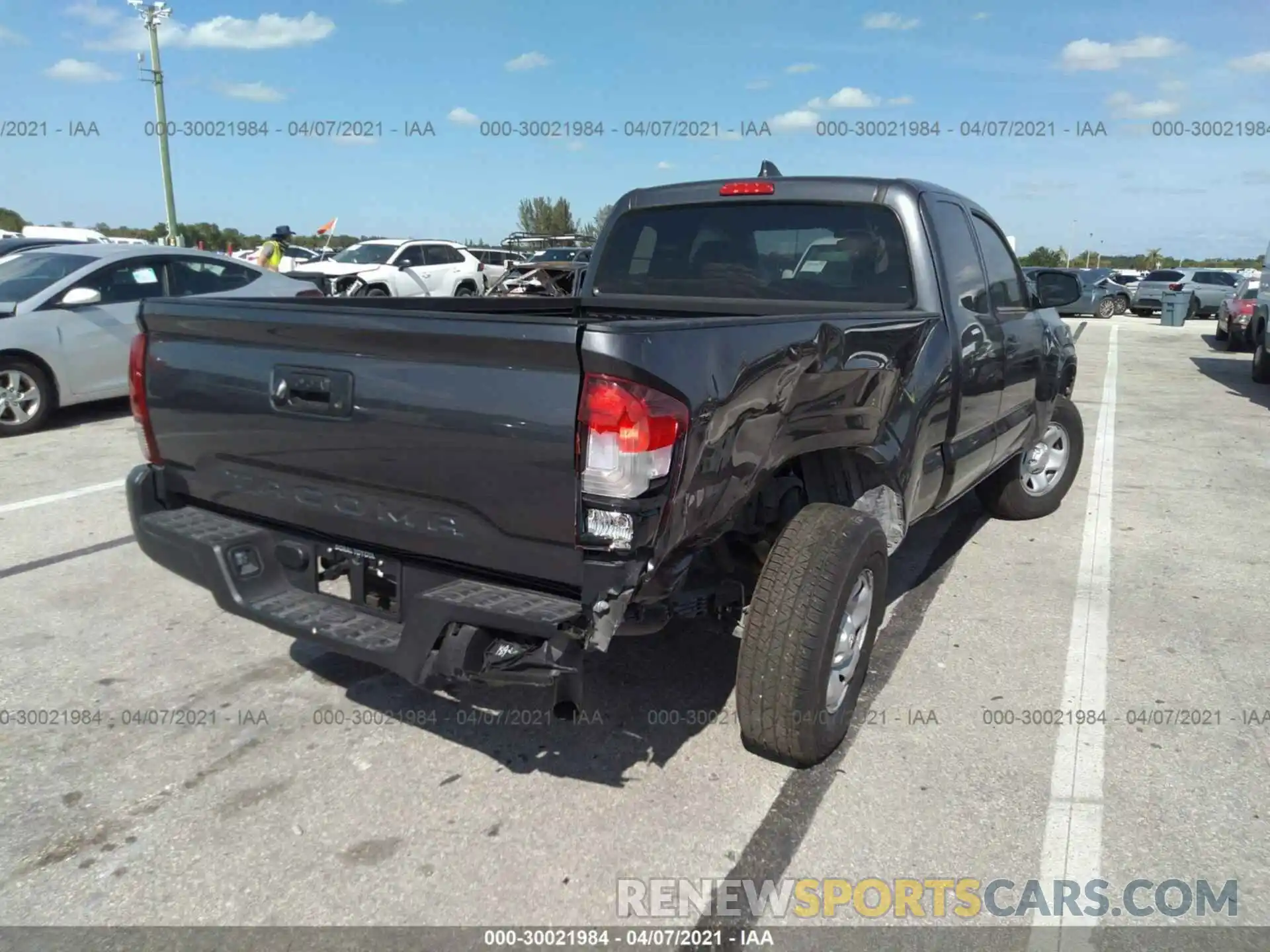 6 Photograph of a damaged car 3TYRX5GN1LT003643 TOYOTA TACOMA 2WD 2020