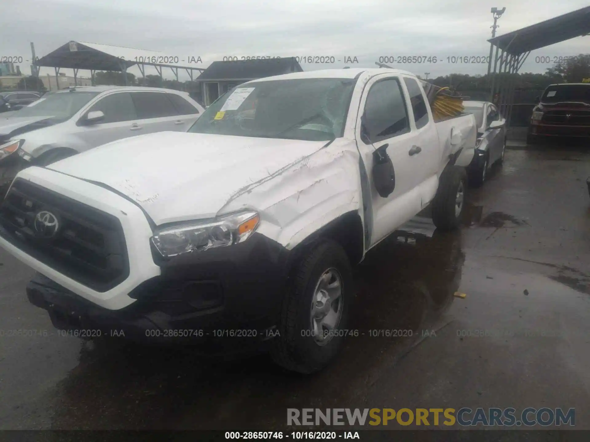 2 Photograph of a damaged car 3TYRX5GN1LT003674 TOYOTA TACOMA 2WD 2020