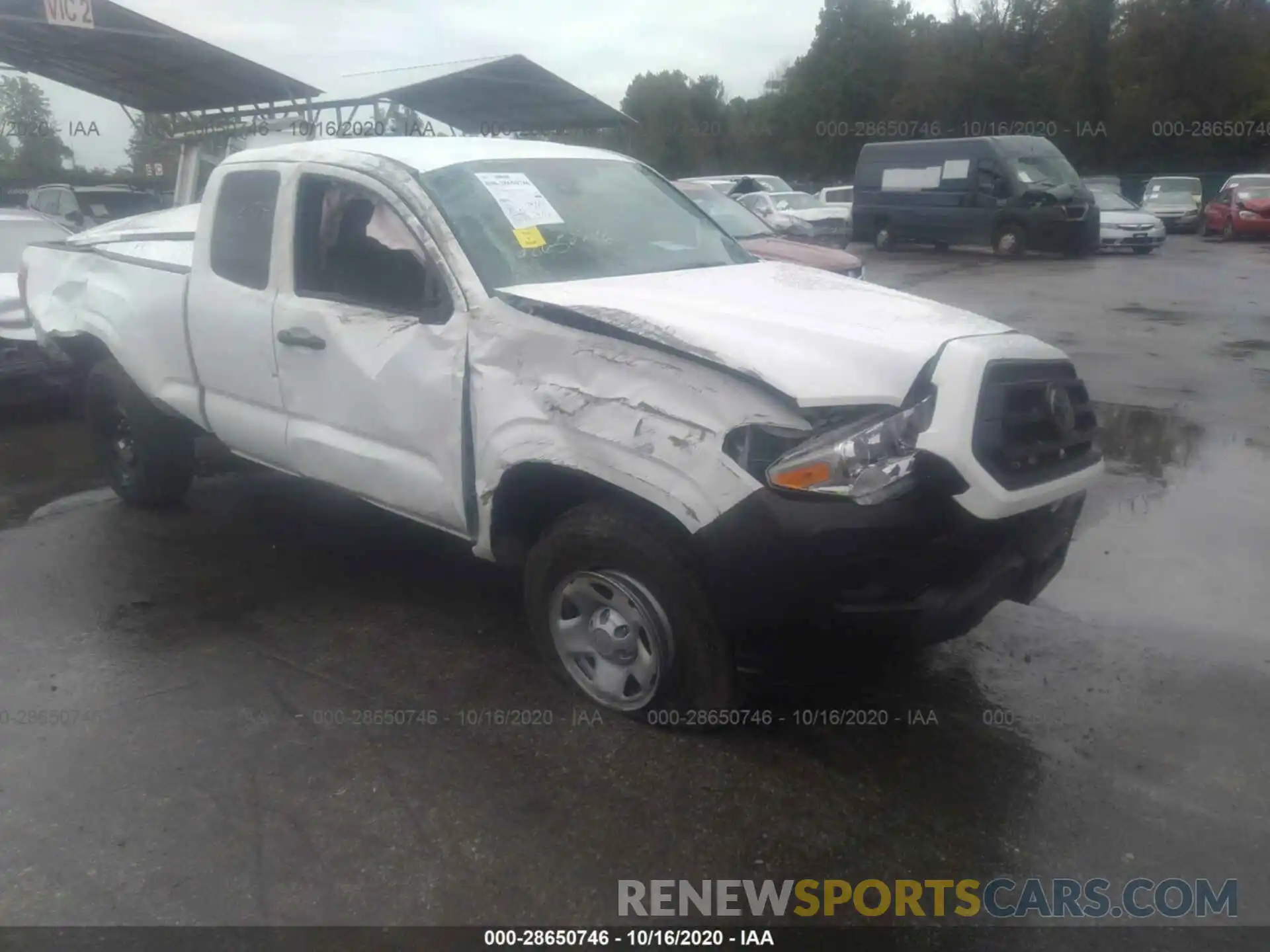 6 Photograph of a damaged car 3TYRX5GN1LT003674 TOYOTA TACOMA 2WD 2020