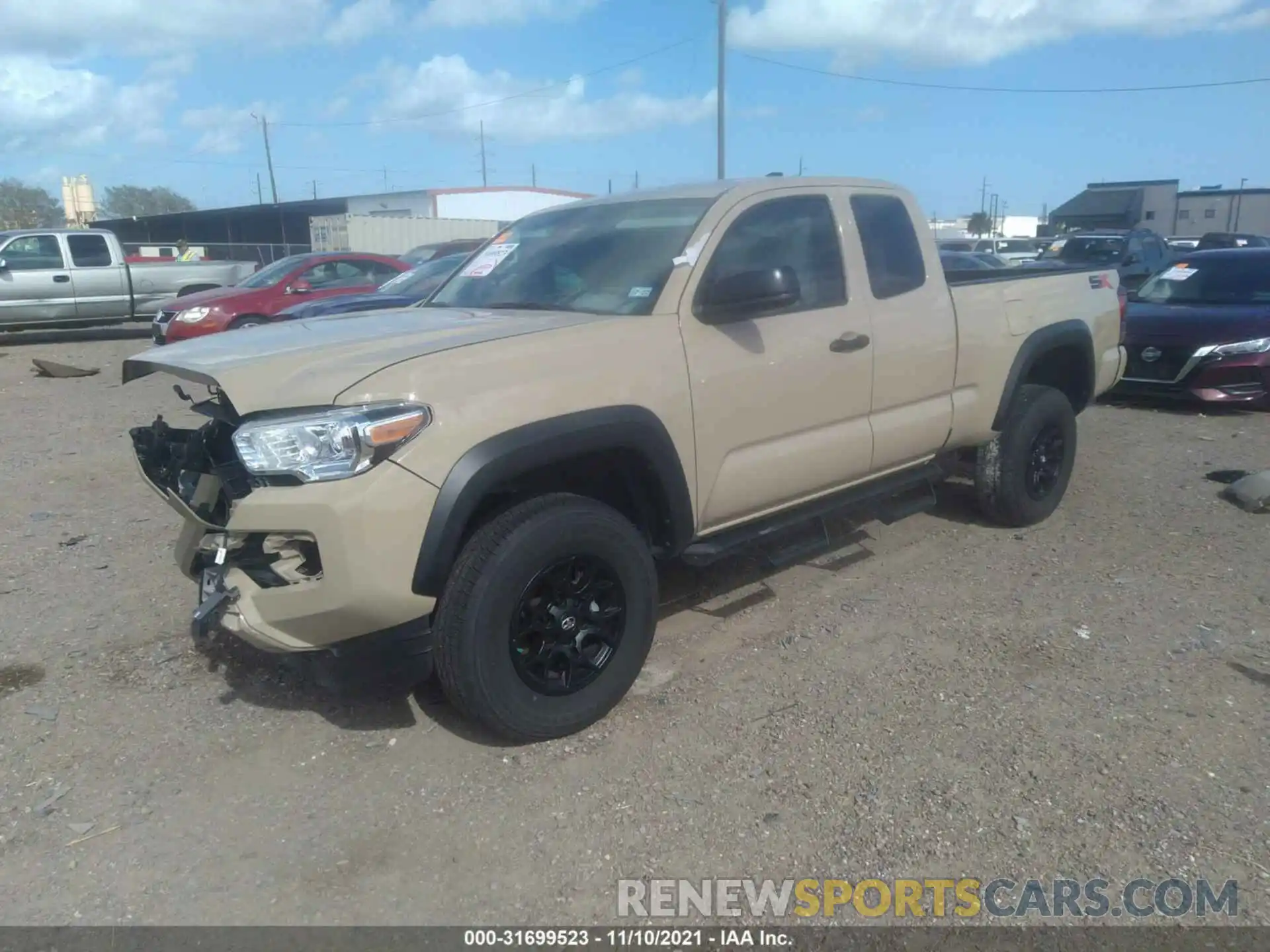 2 Photograph of a damaged car 3TYRX5GN2LT001884 TOYOTA TACOMA 2WD 2020