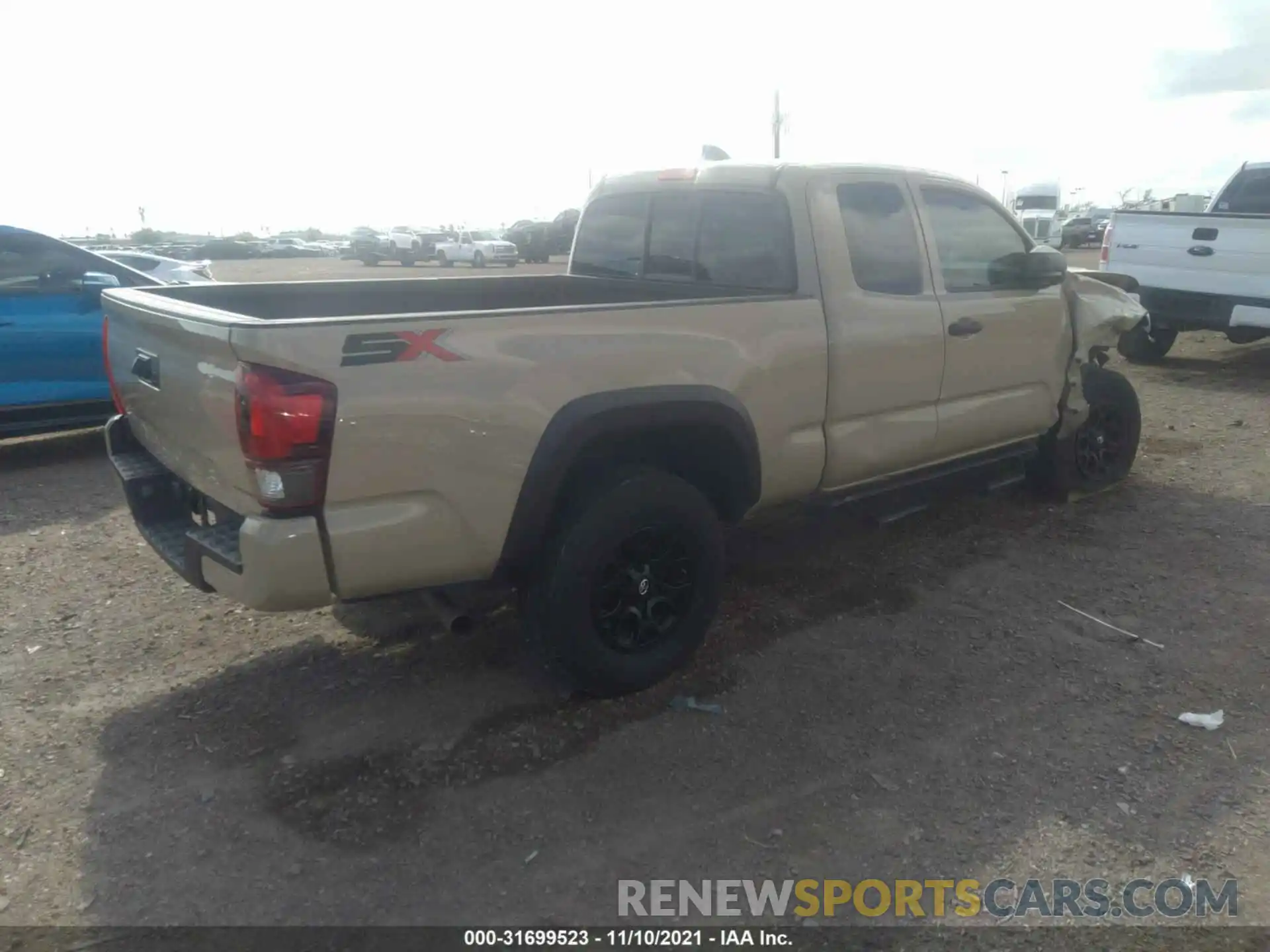 4 Photograph of a damaged car 3TYRX5GN2LT001884 TOYOTA TACOMA 2WD 2020