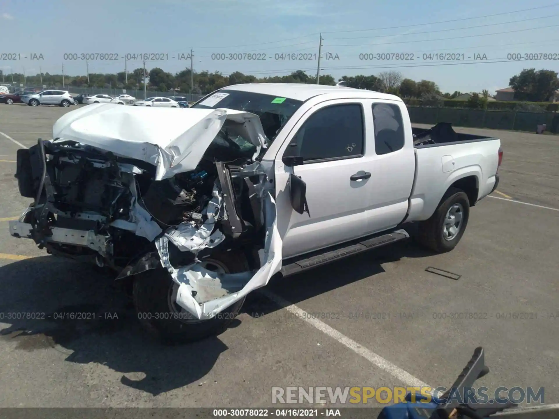 2 Photograph of a damaged car 3TYRX5GN2LT002937 TOYOTA TACOMA 2WD 2020