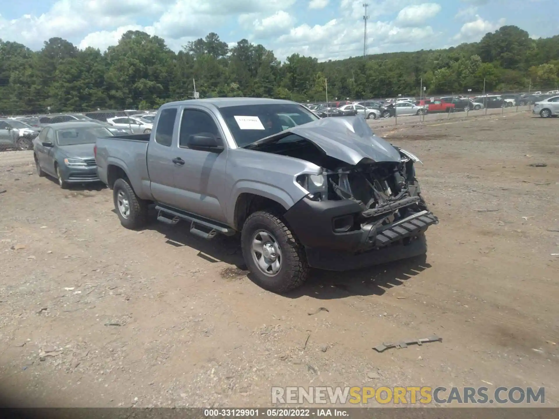 1 Photograph of a damaged car 3TYRX5GN3LT001621 TOYOTA TACOMA 2WD 2020