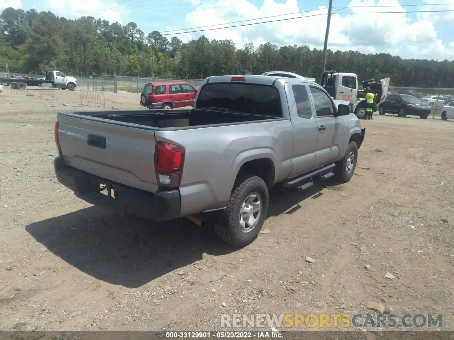 4 Photograph of a damaged car 3TYRX5GN3LT001621 TOYOTA TACOMA 2WD 2020