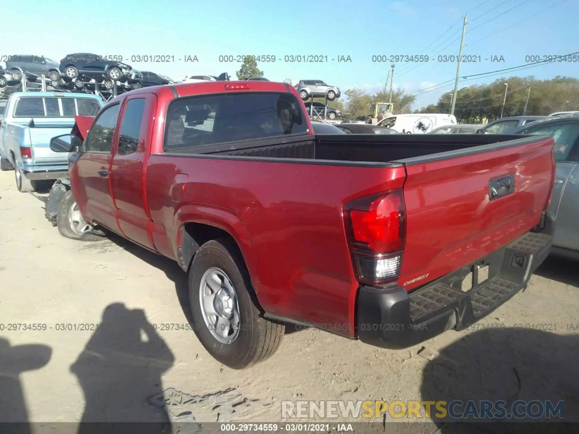 3 Photograph of a damaged car 3TYRX5GN3LT003935 TOYOTA TACOMA 2WD 2020