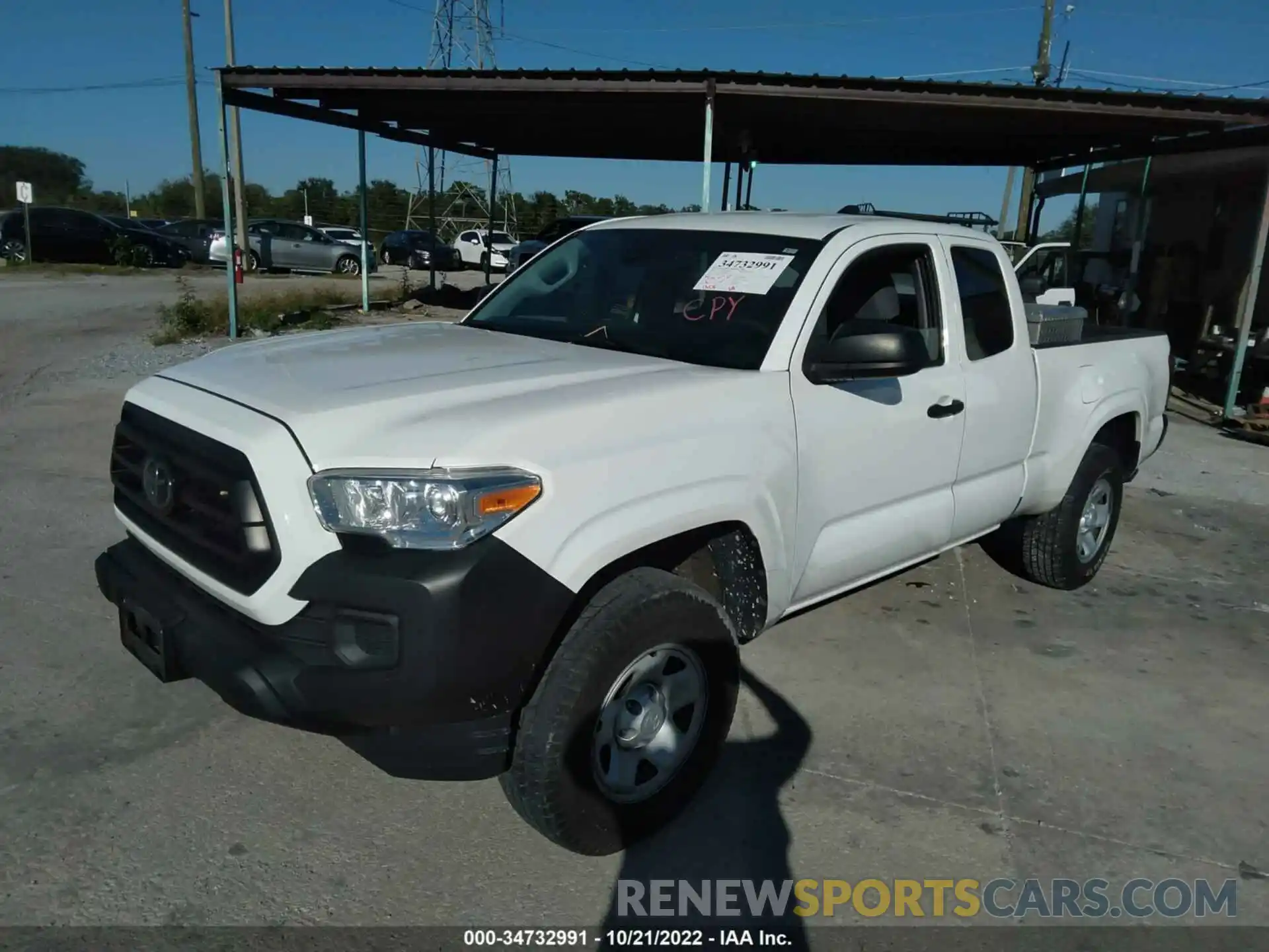 2 Photograph of a damaged car 3TYRX5GN4LT001529 TOYOTA TACOMA 2WD 2020