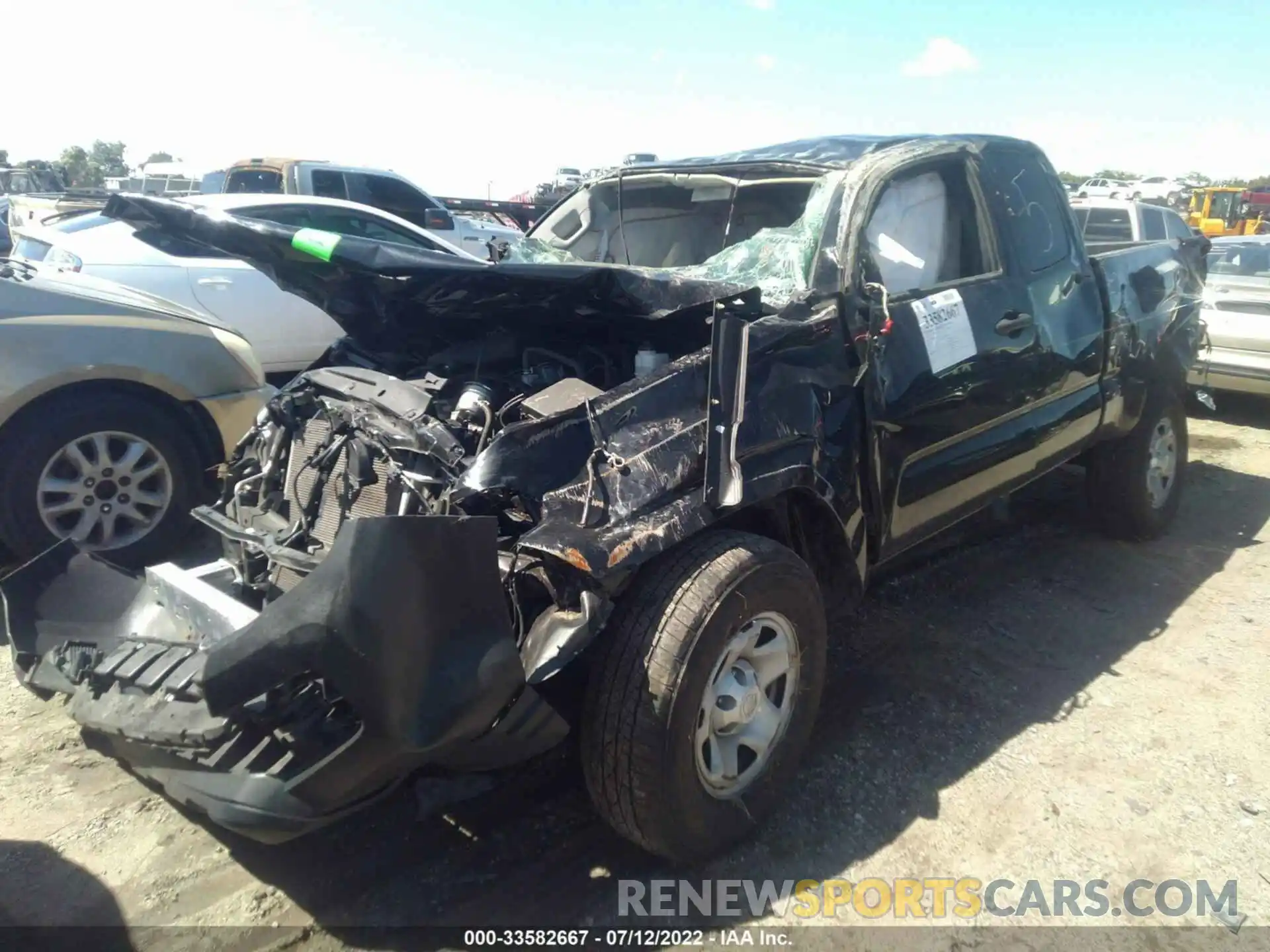 2 Photograph of a damaged car 3TYRX5GN4LT002518 TOYOTA TACOMA 2WD 2020