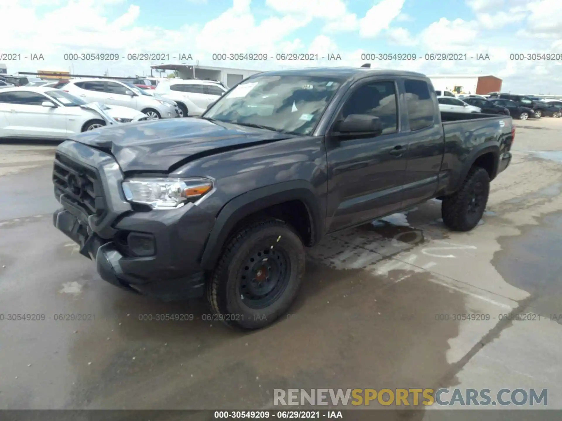 2 Photograph of a damaged car 3TYRX5GN4LT003376 TOYOTA TACOMA 2WD 2020